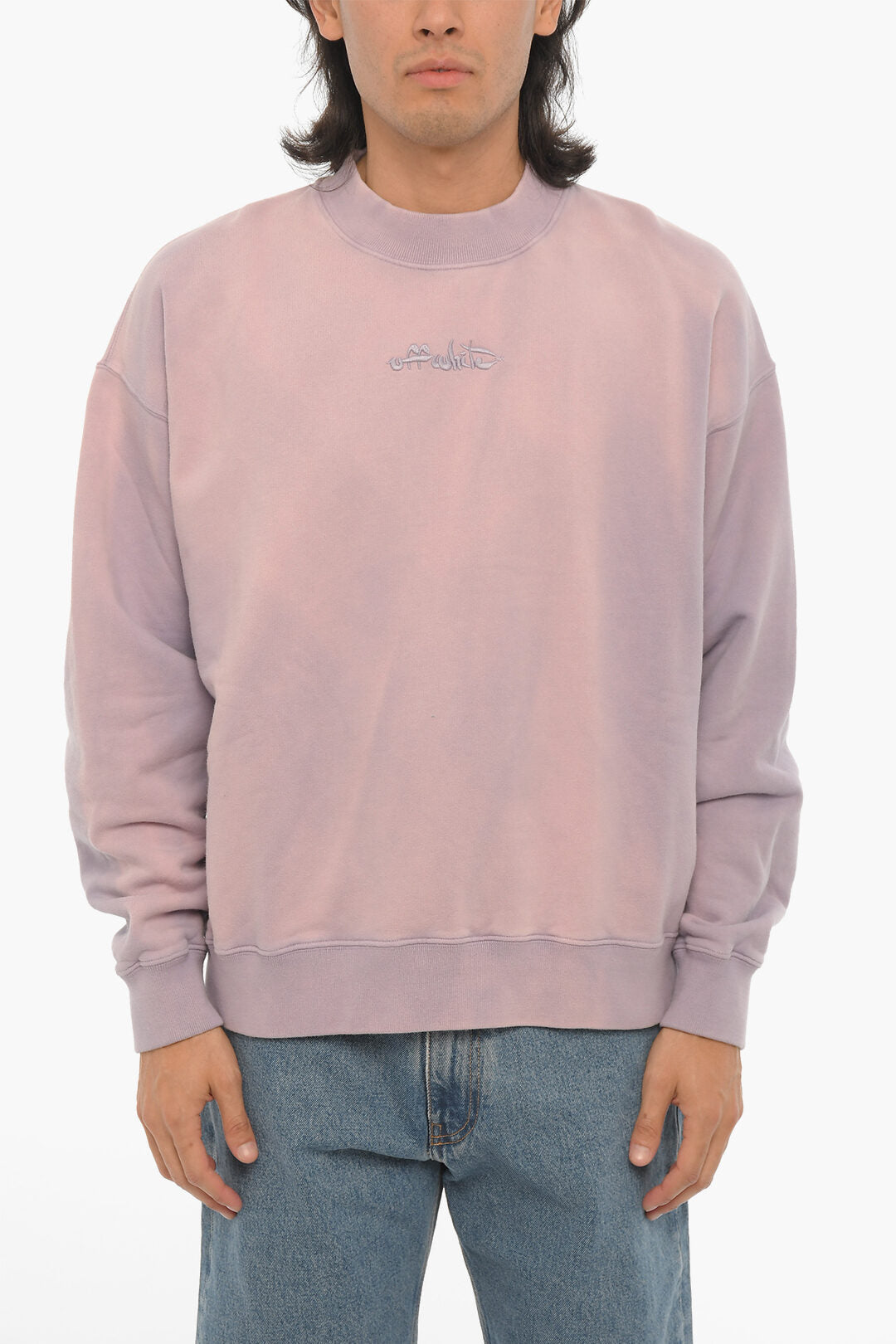 Off-White 2550~Crewneck Sweatshirt LAUNDRY In Solid Color