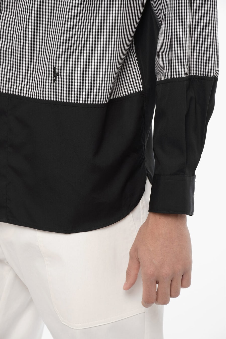 Neil Barrett 2550~Patchwork Cotton Shirt, view 4