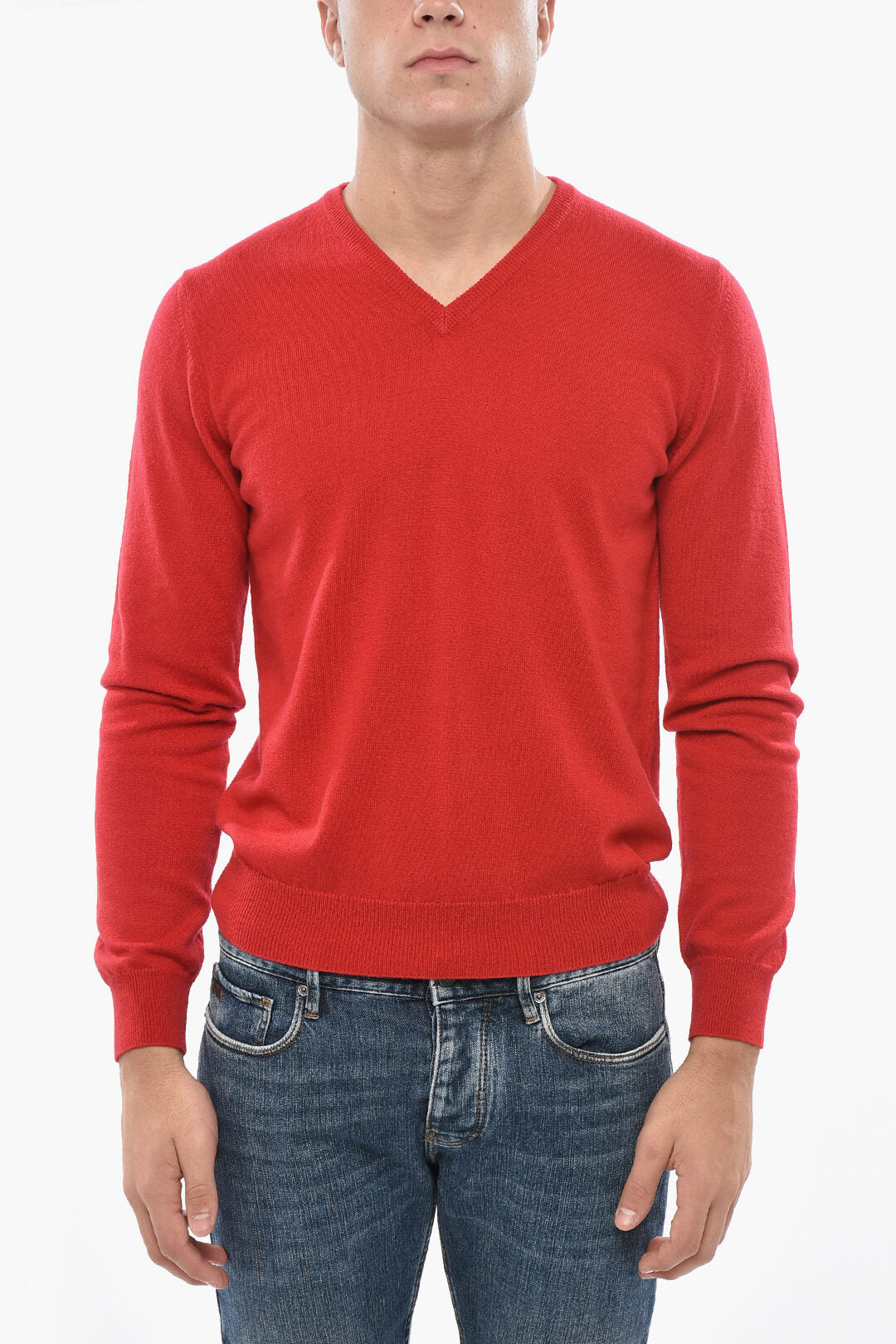 Malo 2550~Pure Cashmere V-Neck Sweater