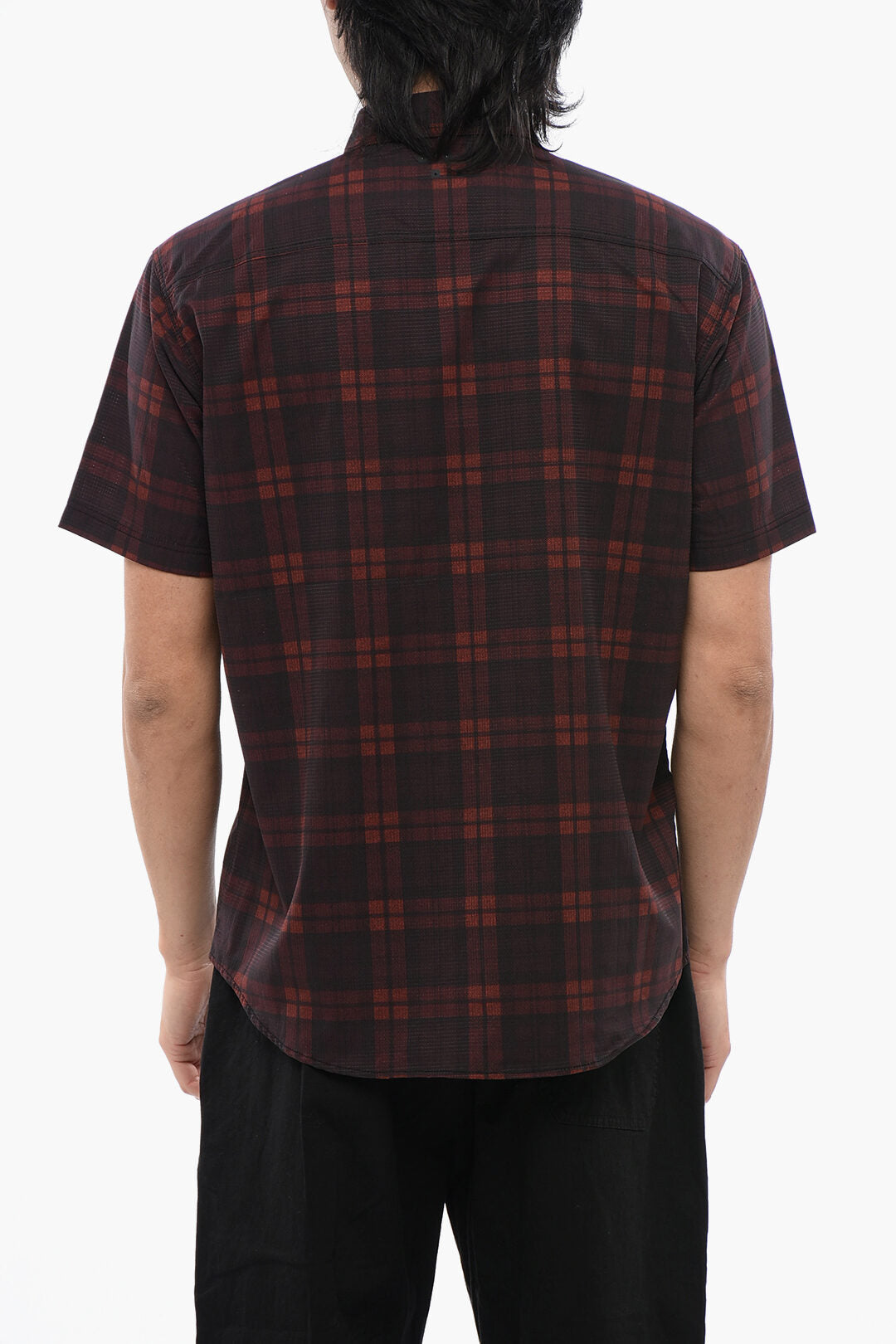 Woolrich 2550~Short-Sleeve Checked Shirt MESH, view 2