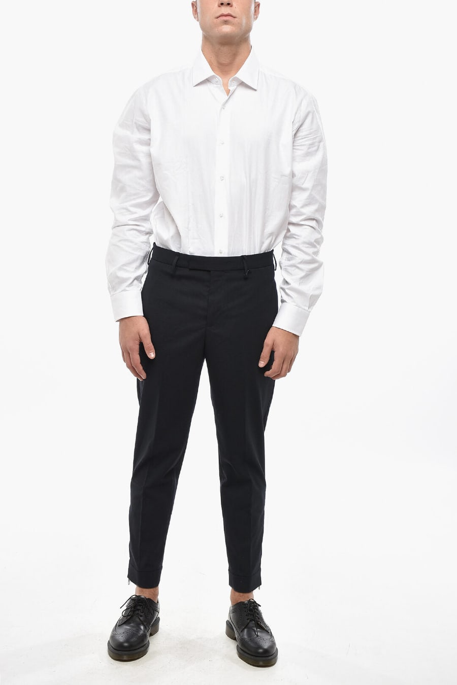 Neil Barrett 2550~Slim Trousers JAMIE with Zip at Hem, view 3