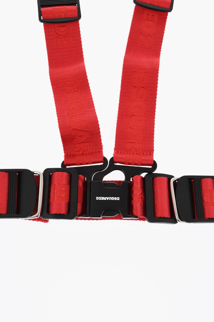 Dsquared2 2550~Solid-Color Logo-Print Fabric Harness, view 2