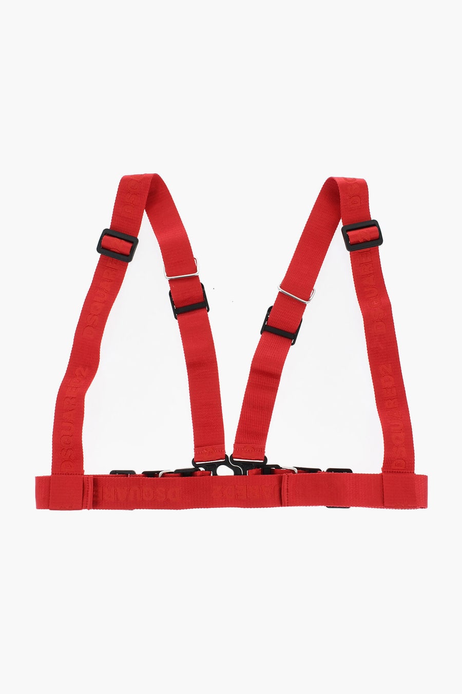 Dsquared2 2550~Solid-Color Logo-Print Fabric Harness, view 3
