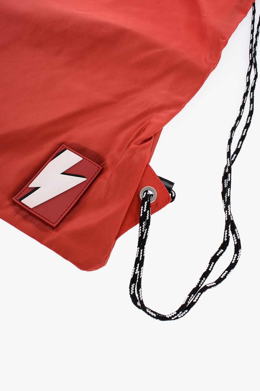 Neil Barrett 2550~Solid-Colour Nylon Bag with Monogram, view 2