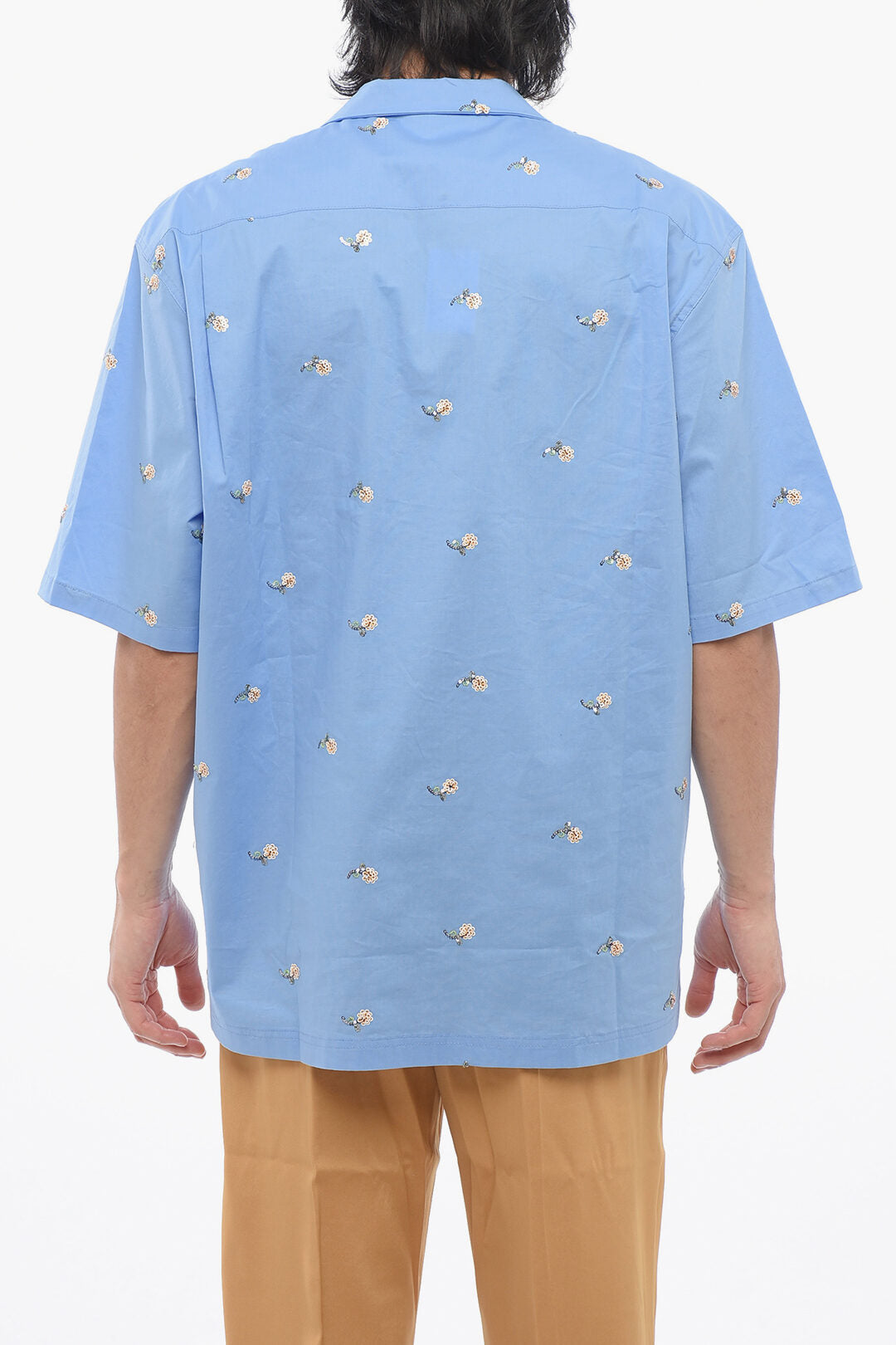 Viktor & Rolf 2750~Bowlling Mixed Cotton Shirt with Sequin Embroidery, view 2