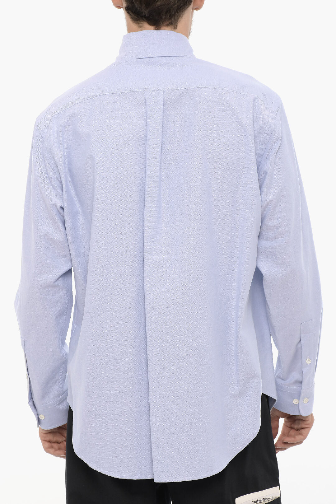 Palm Angels 2750~Button-Down Cotton Piqué Shirt with Chest Pocket