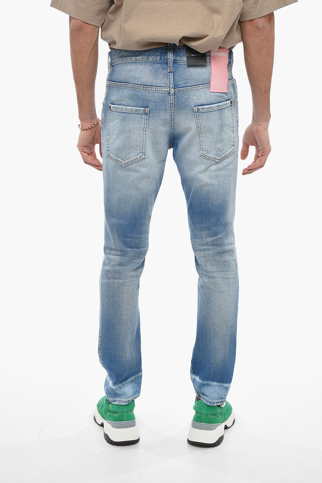 Dsquared2 2750~Skater Fit 5-Pocket Jeans with 16cm Rips, view 2