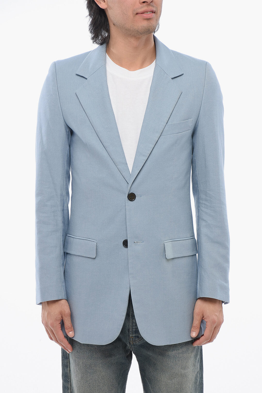 Viktor & Rolf 2750~Slim Fit Cotton Twill Blazer with Flap Pockets