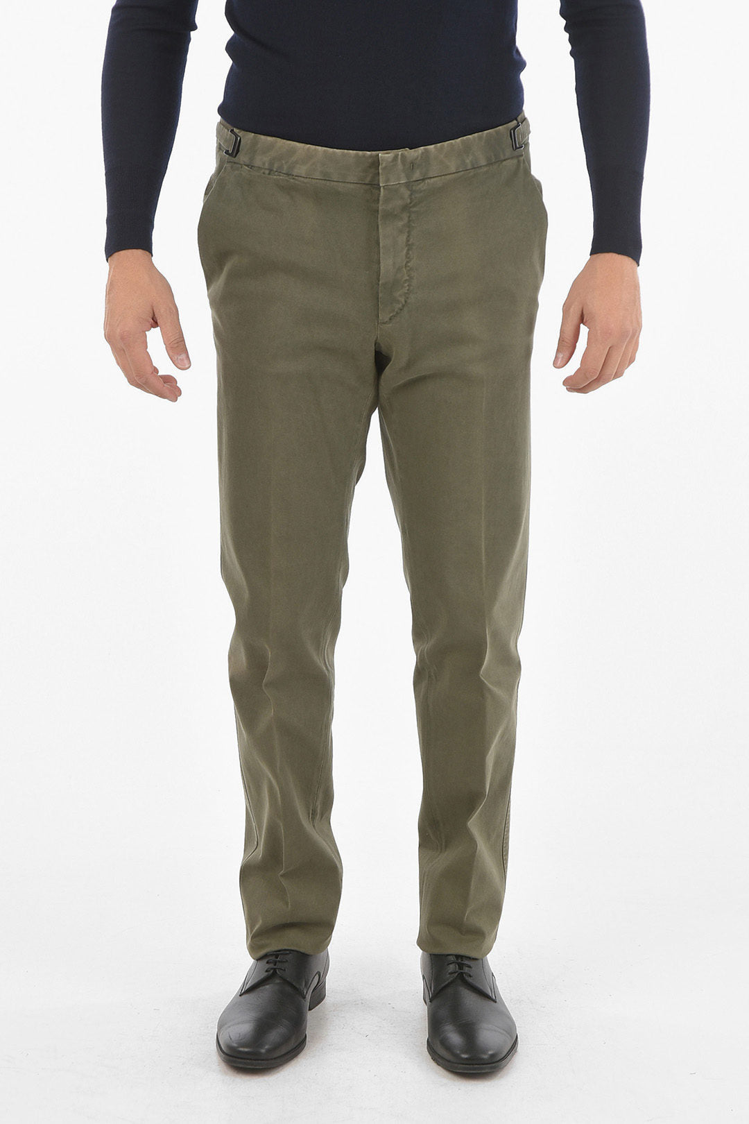 Corneliani 2800~ID Stretch Cotton Chino Pants HAND-DYED