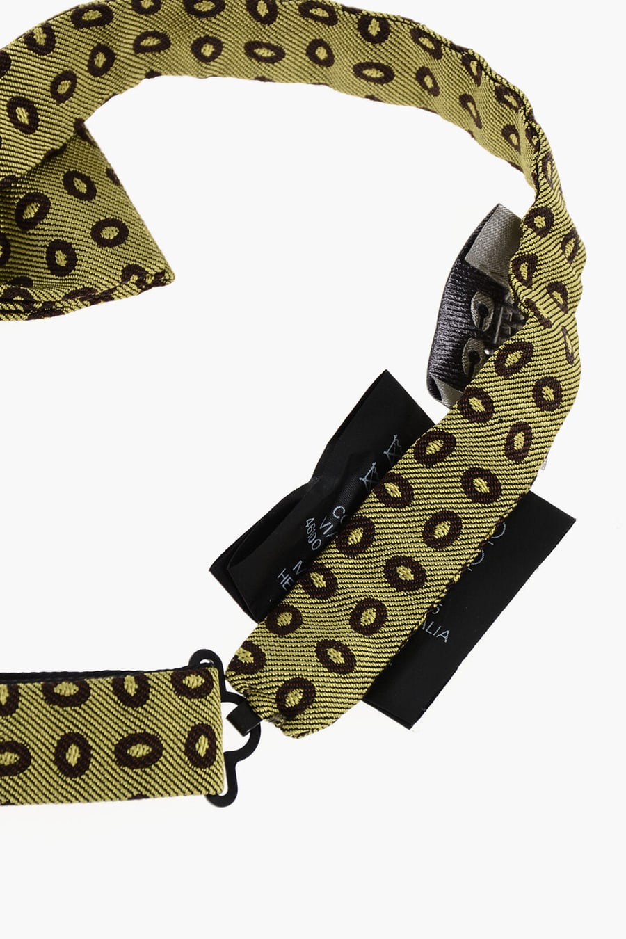 Corneliani 2850~CC COLLECTION Silk-Blend Bow Tie with Polka Dot Pattern, view 3