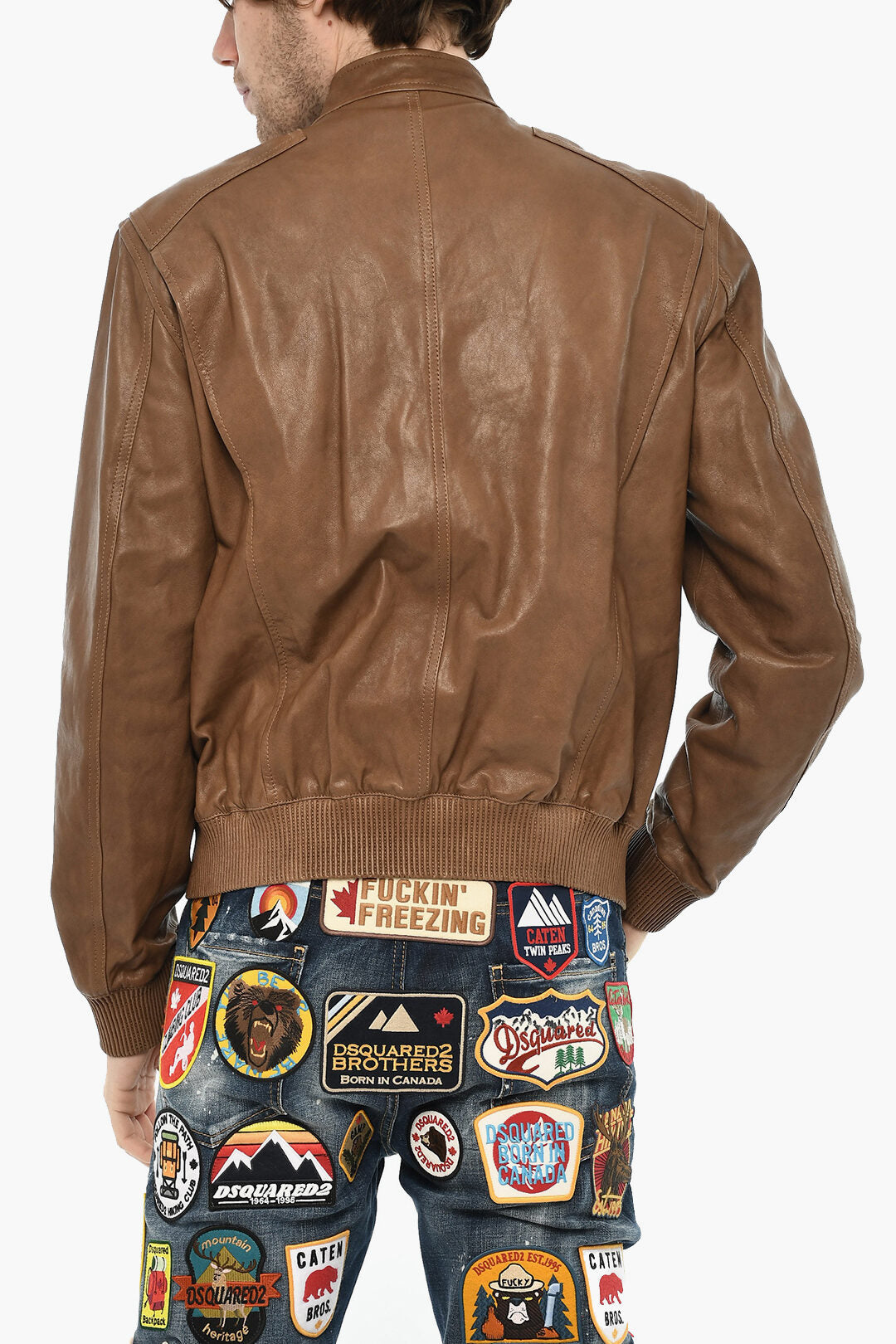 Dsquared2 2850~Leather Utility Jacket, view 2