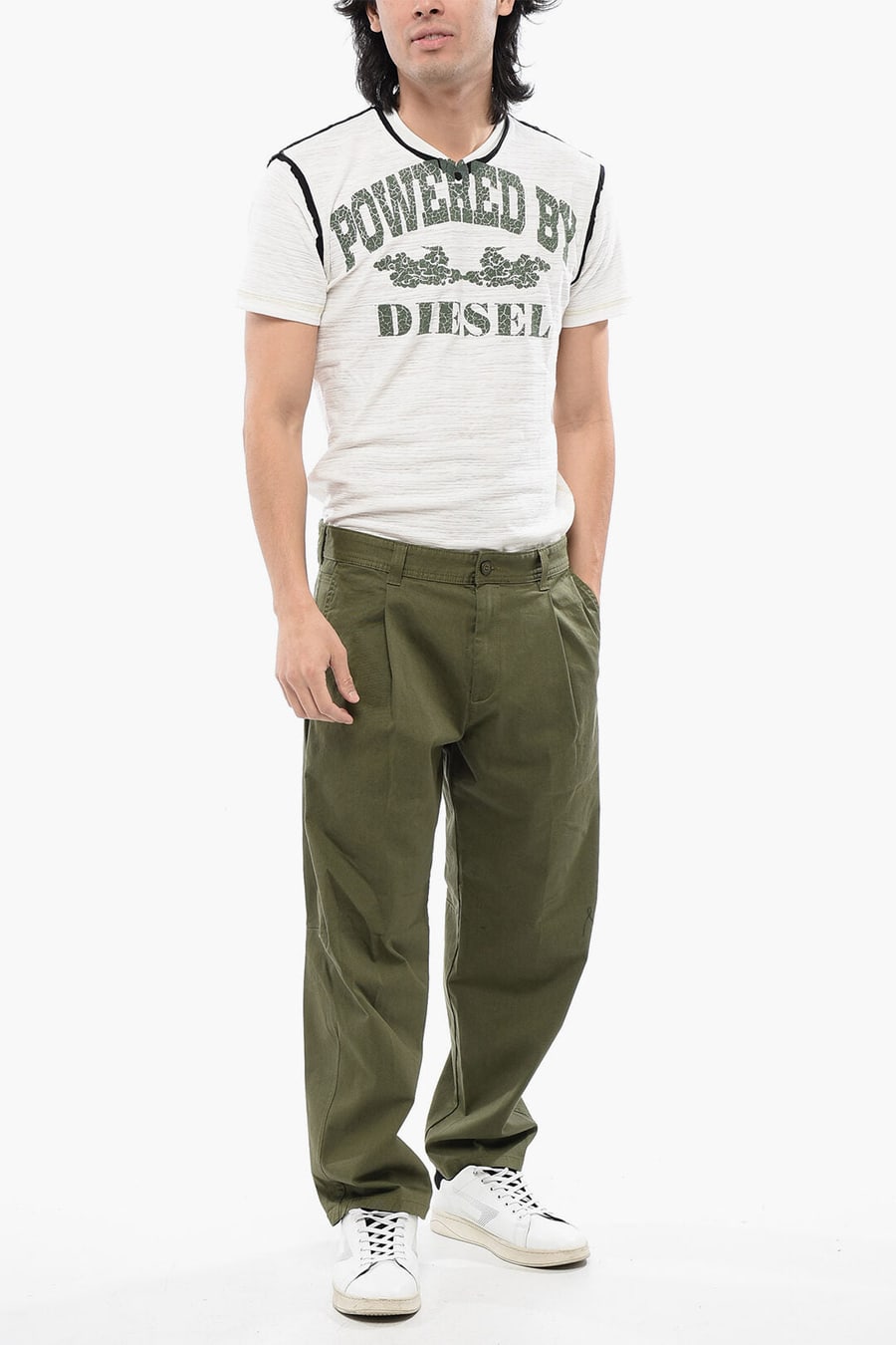 Diesel 2850~RED TAG Stretch Cotton Pants P-ARTHUR Single Pleat