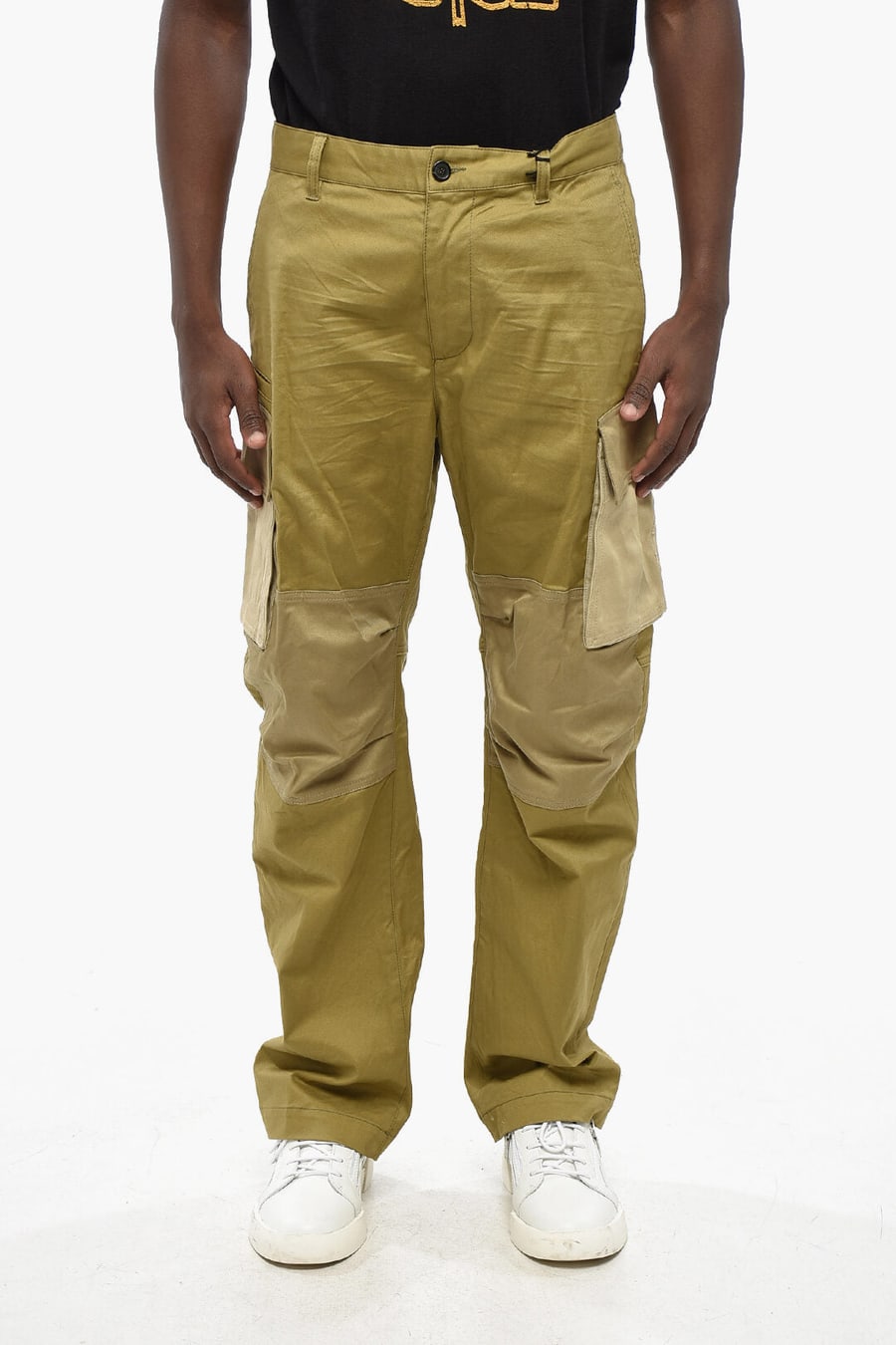 Dsquared2 2850~Stretch Cotton Straight-Leg Cargo Pants
