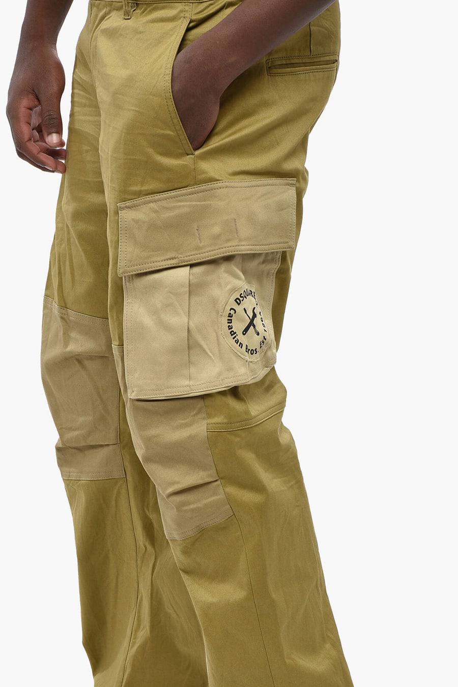 Dsquared2 2850~Stretch Cotton Straight-Leg Cargo Pants, view 3
