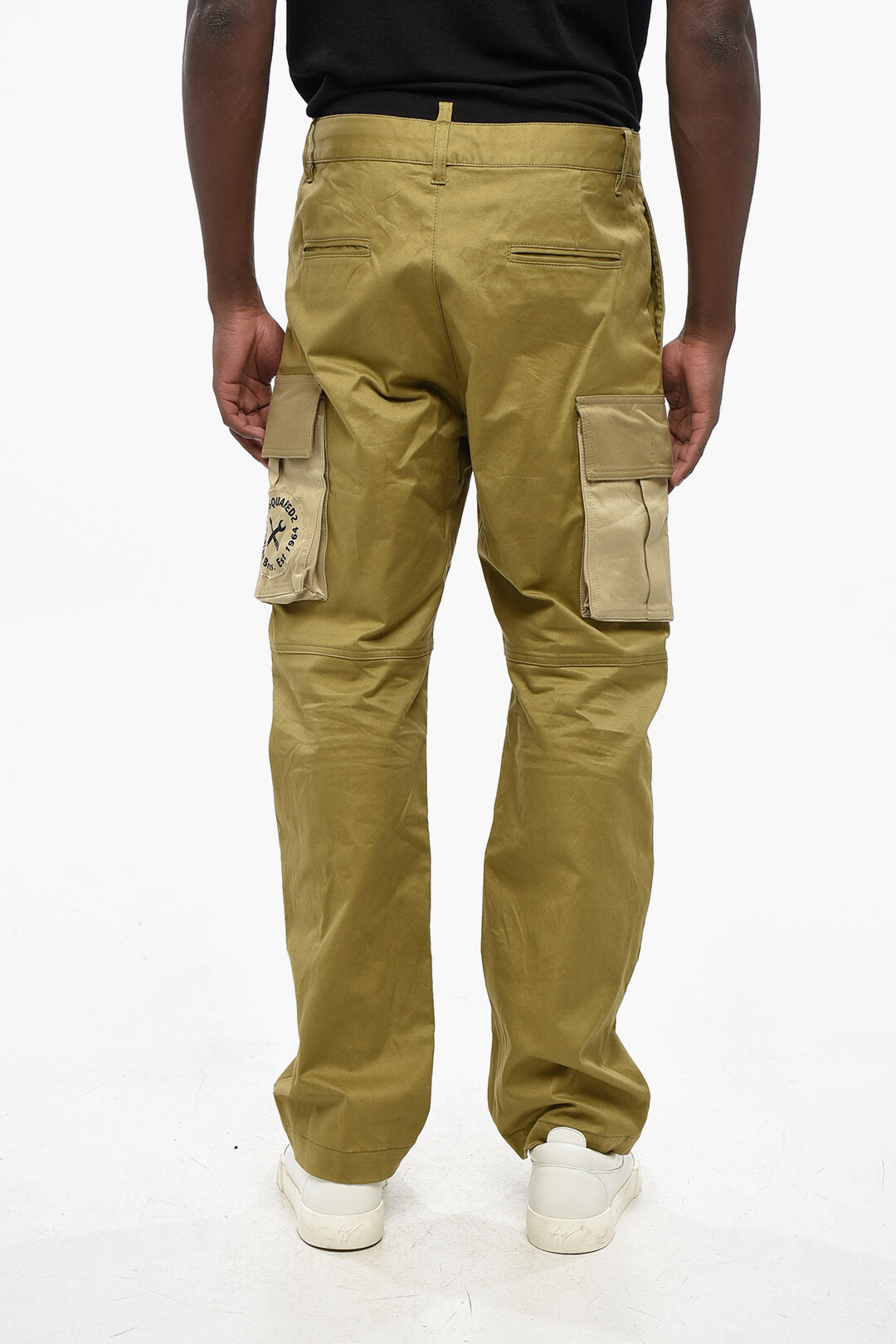 Dsquared2 2850~Stretch Cotton Straight-Leg Cargo Pants, view 2