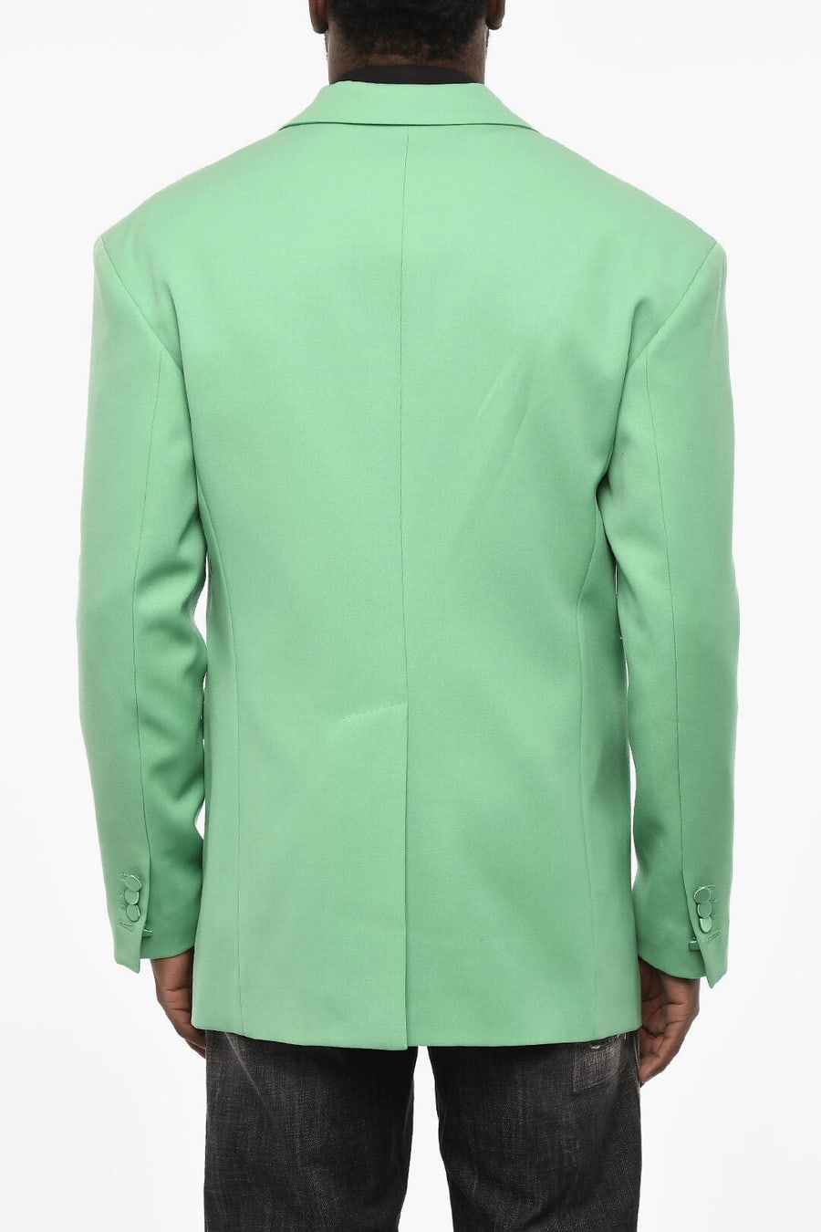 Dsquared2 2850~Virgin Wool One-Button Blazer with Flap Pockets, view 2