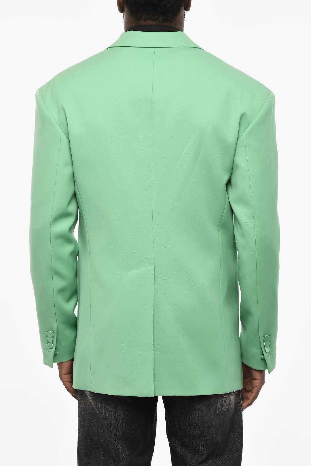 Dsquared2 2850~Virgin Wool One-Button Blazer with Flap Pockets, view 2