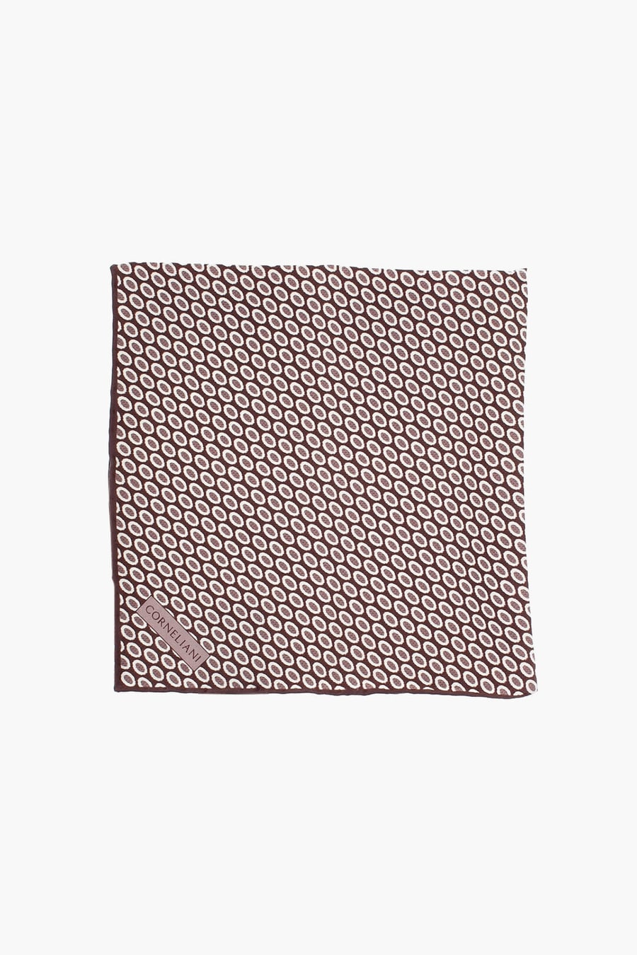 Corneliani 2900~Patterned Silk Pocket Square
