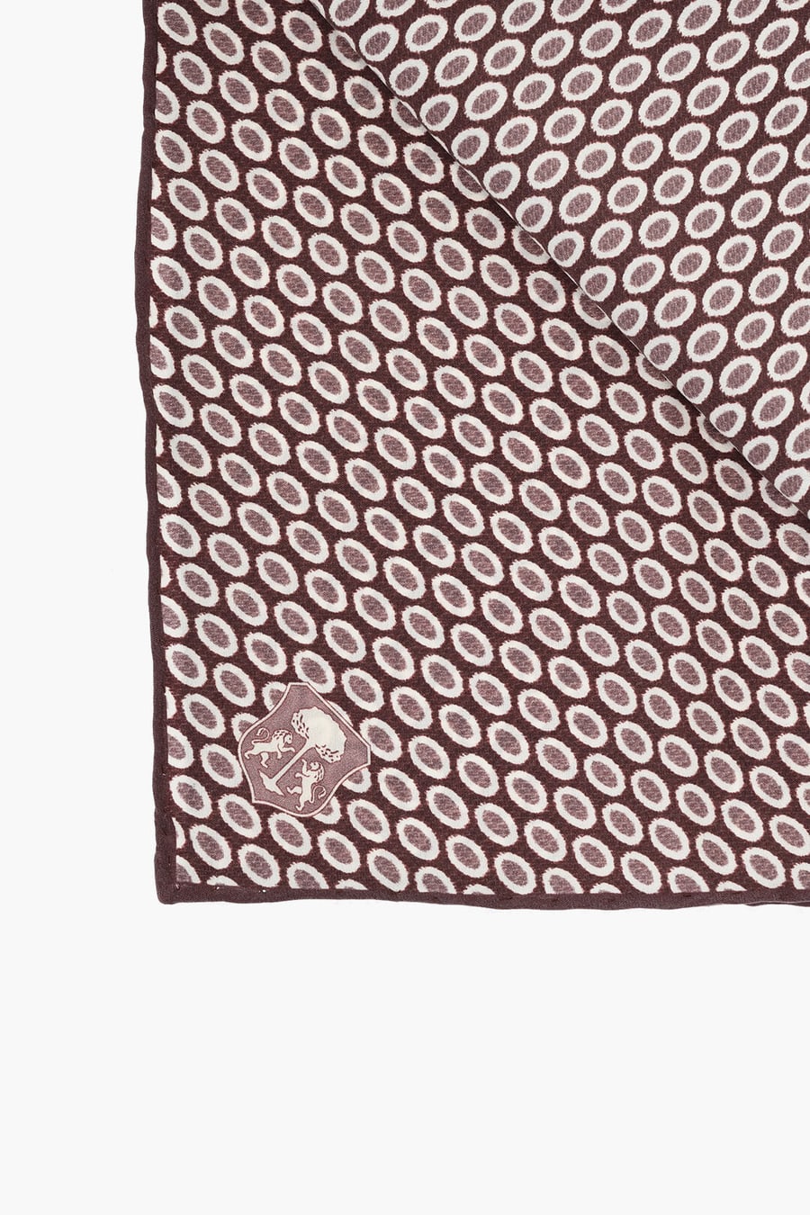 Corneliani 2900~Patterned Silk Pocket Square, view 3