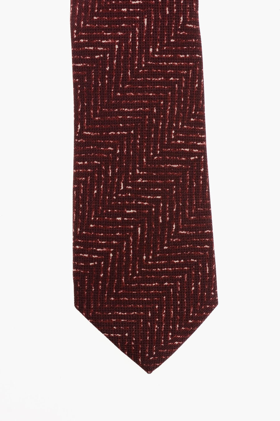 Corneliani 2900~Silk Tie with Herringbone Pattern, view 2