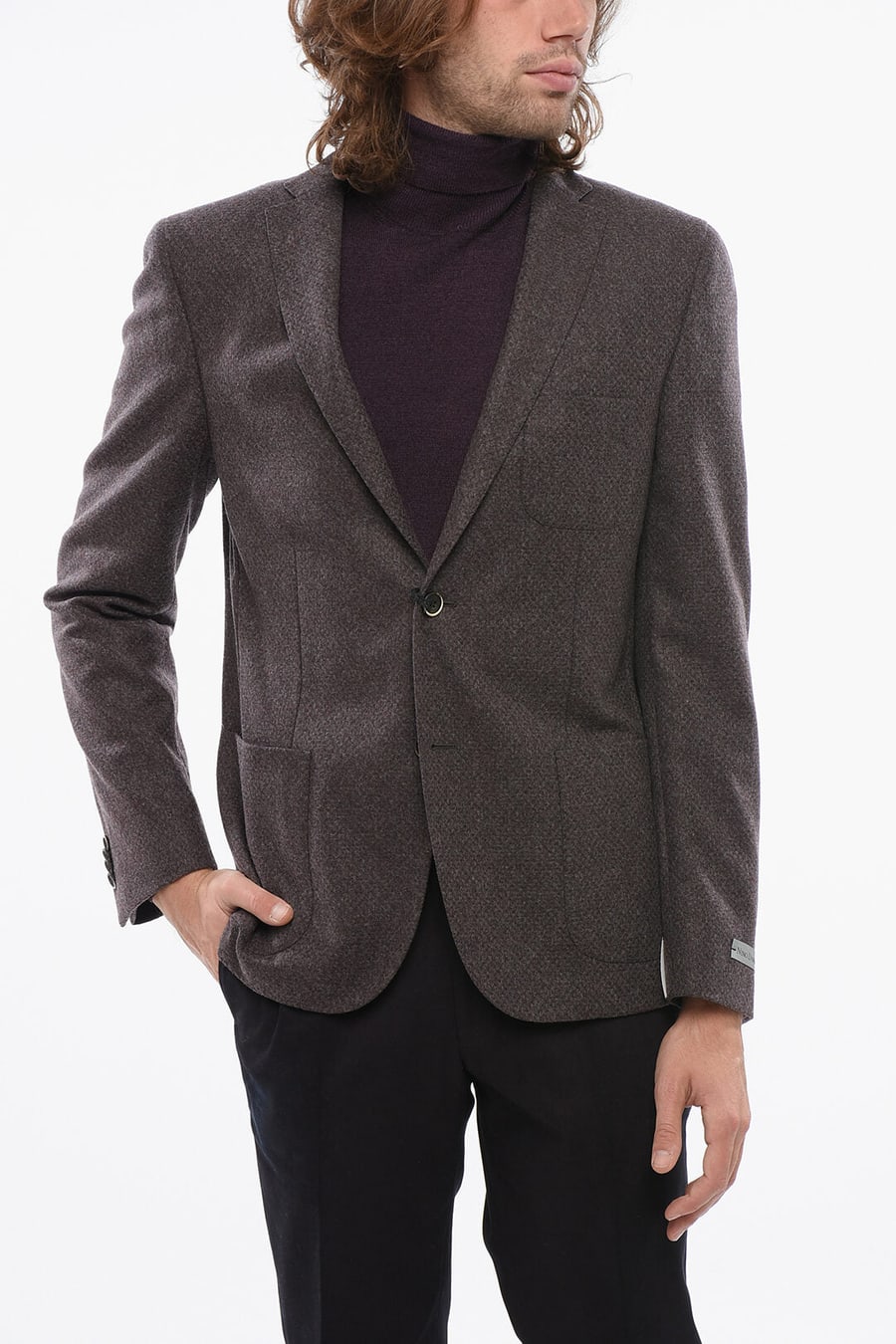 Nino Danieli 2900~Virgin Wool Blazer with Patch Pockets