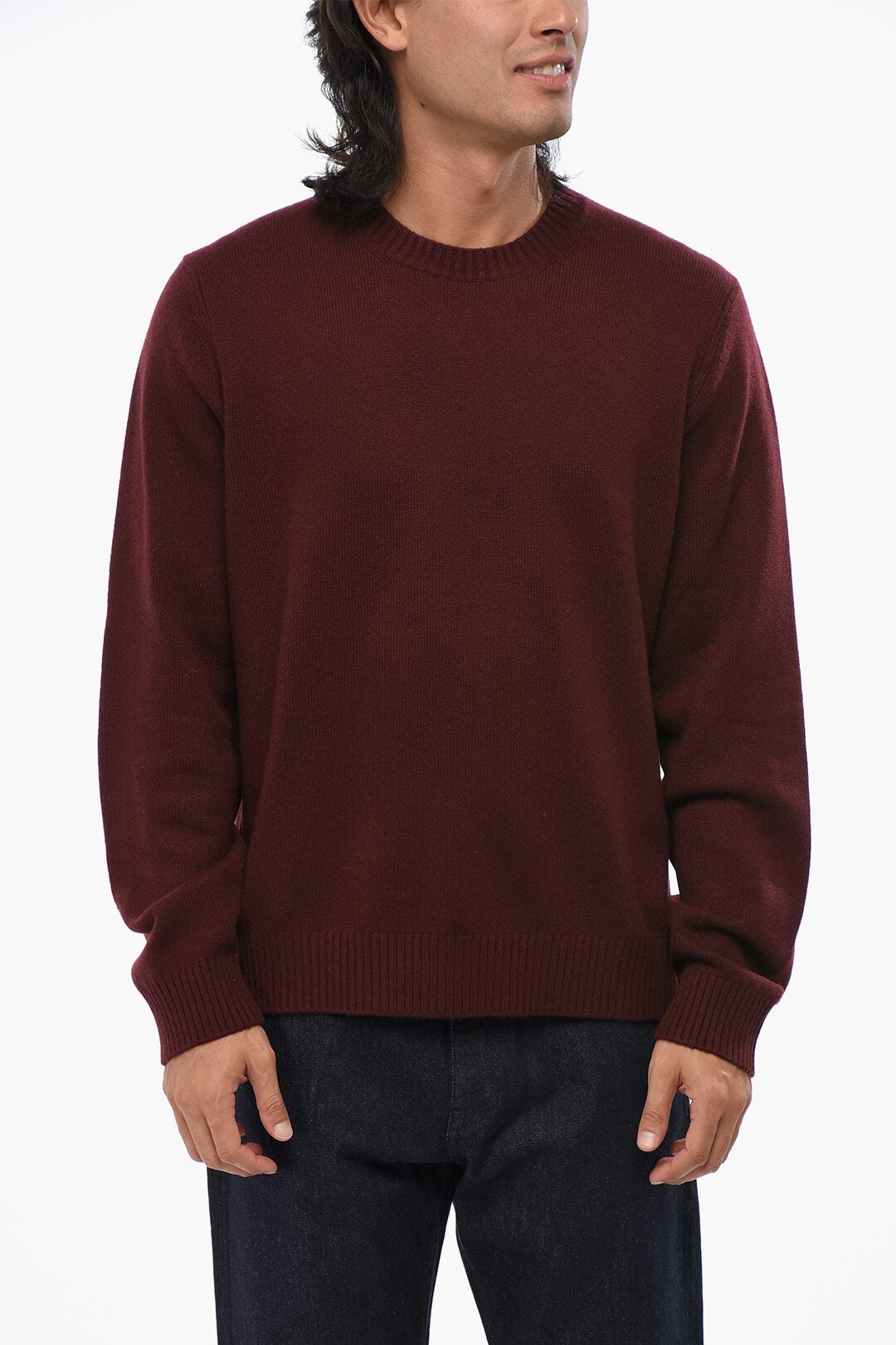 Vince. 2900~Wool and Cashmere Crewneck Sweater with Ribbed Edges