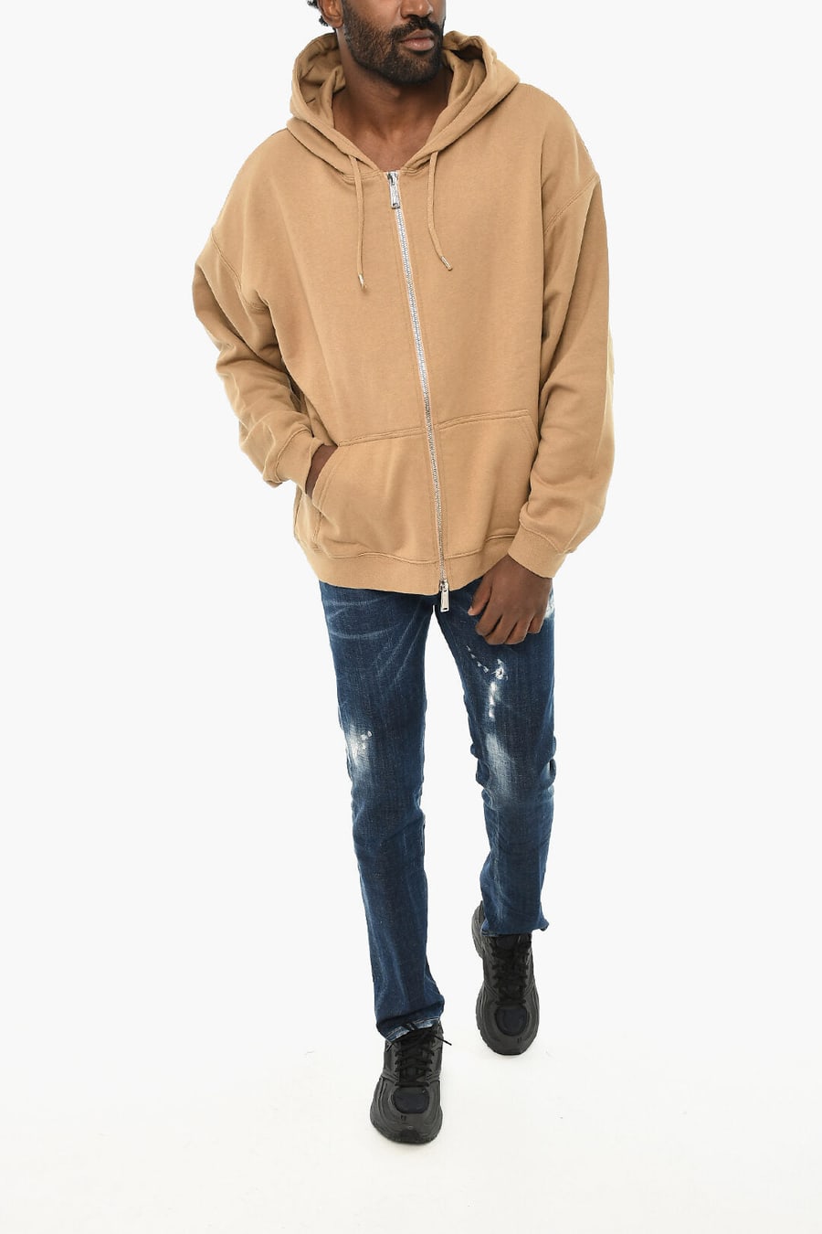 Dsquared2 2950~Cotton Zip Hoodie, view 4