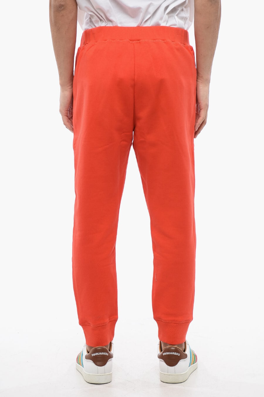 Dsquared2 2950~ICON Solid-Color Joggers with Contrast Print, view 2