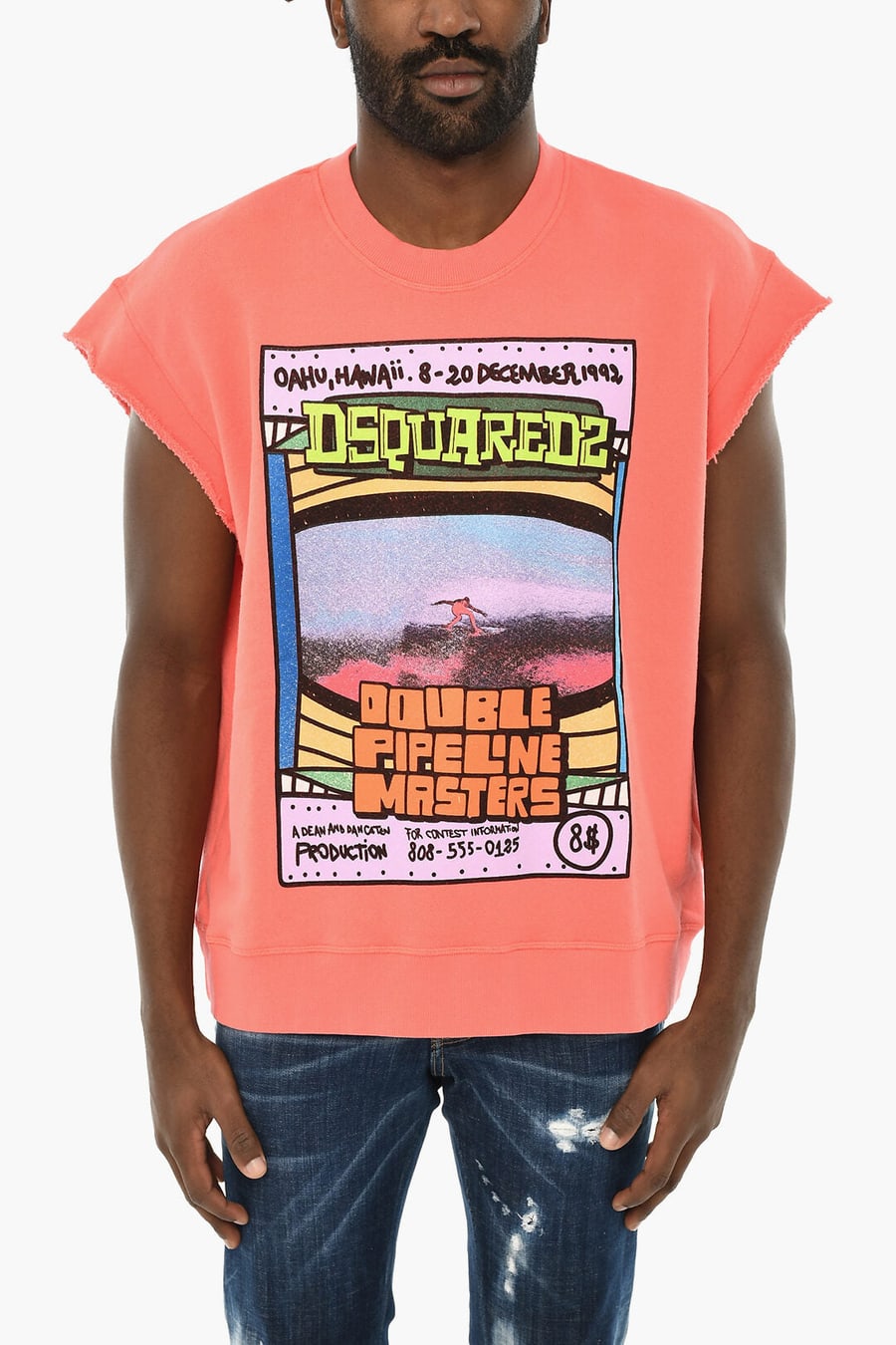 Dsquared2 2950~Printed Cotton Tank Top
