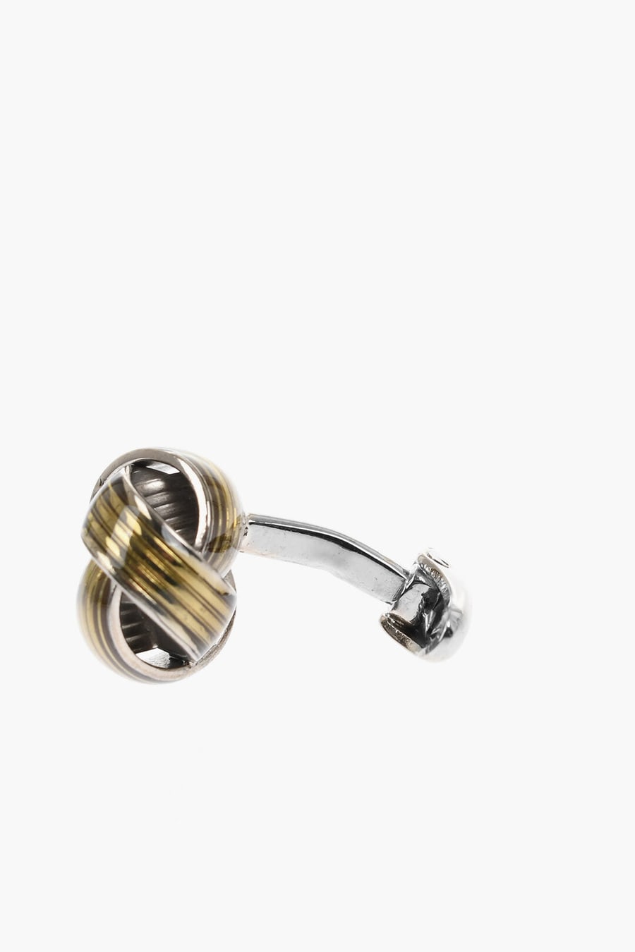 Corneliani 3000~Brass Cufflinks With Knot Design, view 2