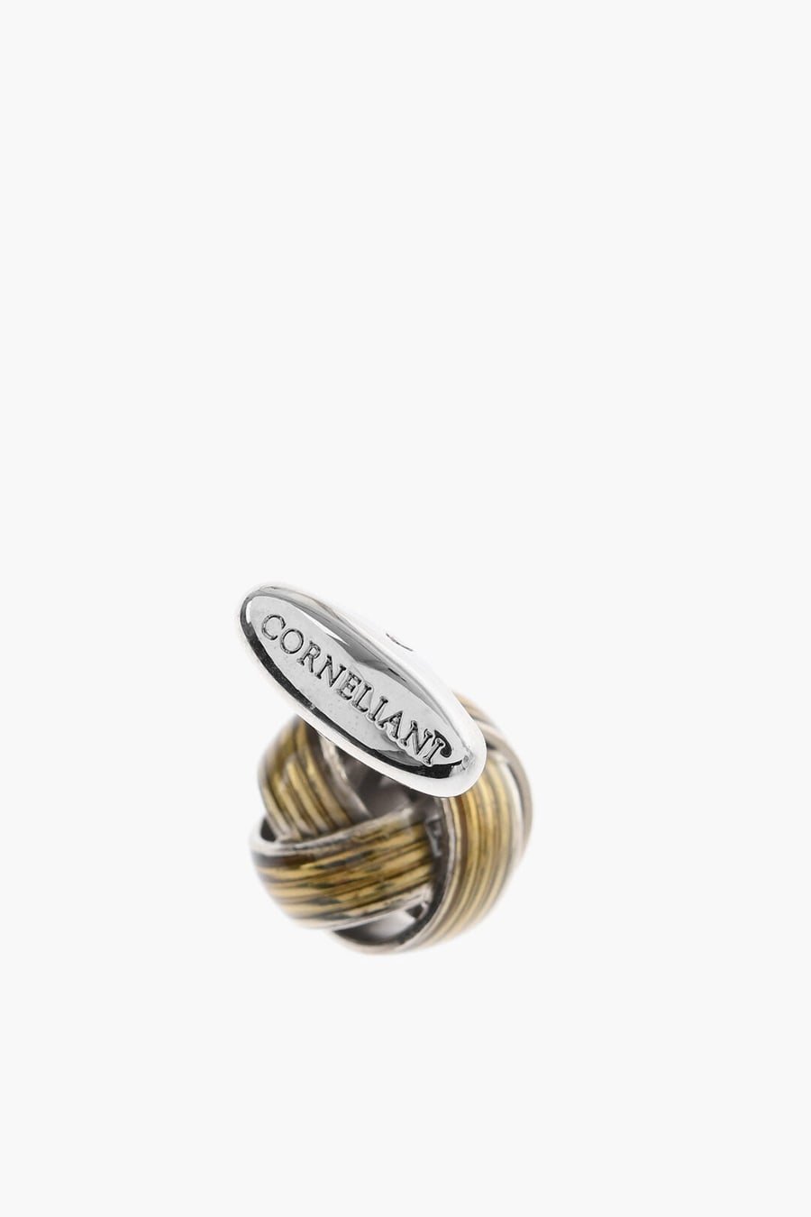 Corneliani 3000~Brass Cufflinks With Knot Design, view 3