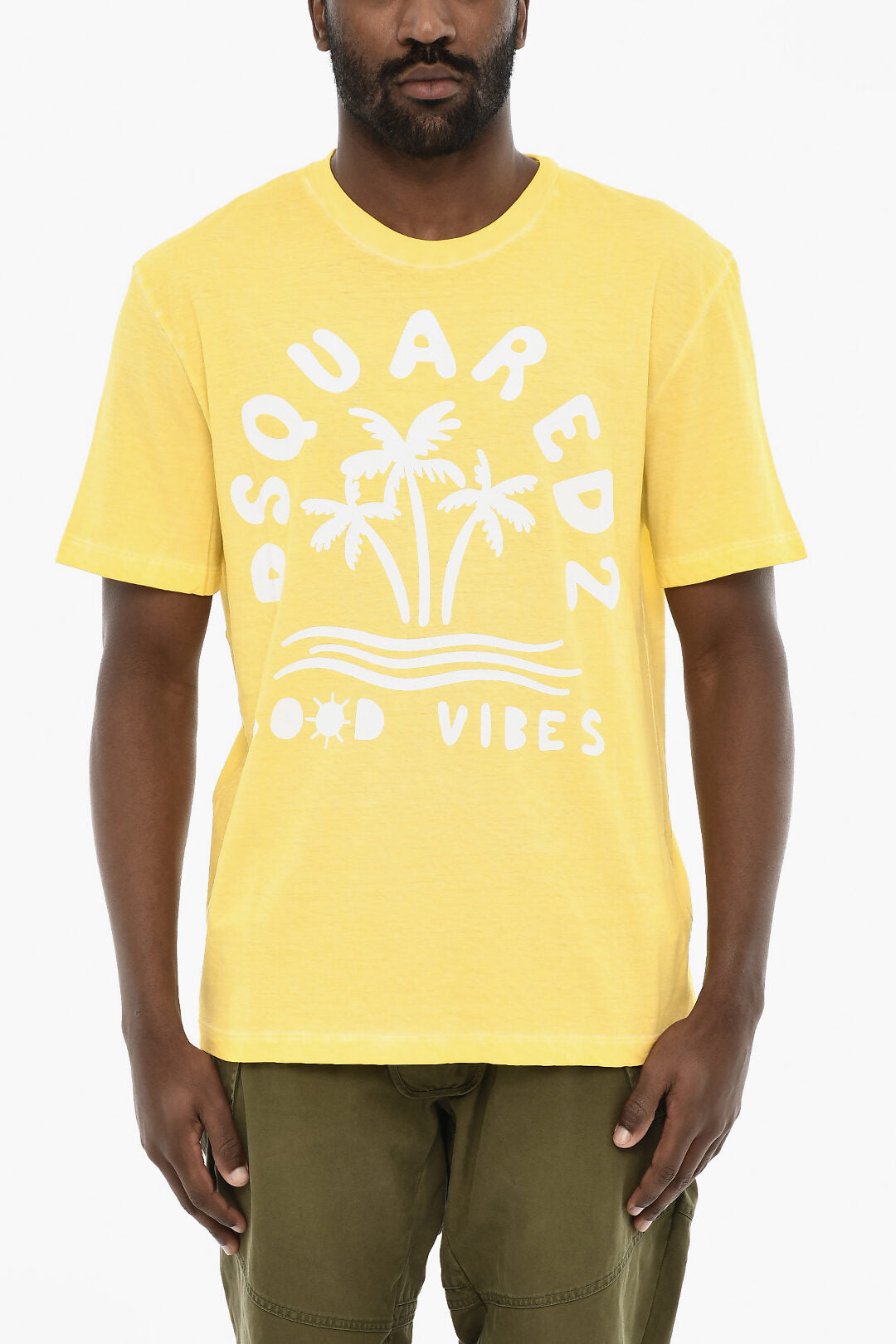 Dsquared2 3000~Cotton Crewneck T-Shirt With Print