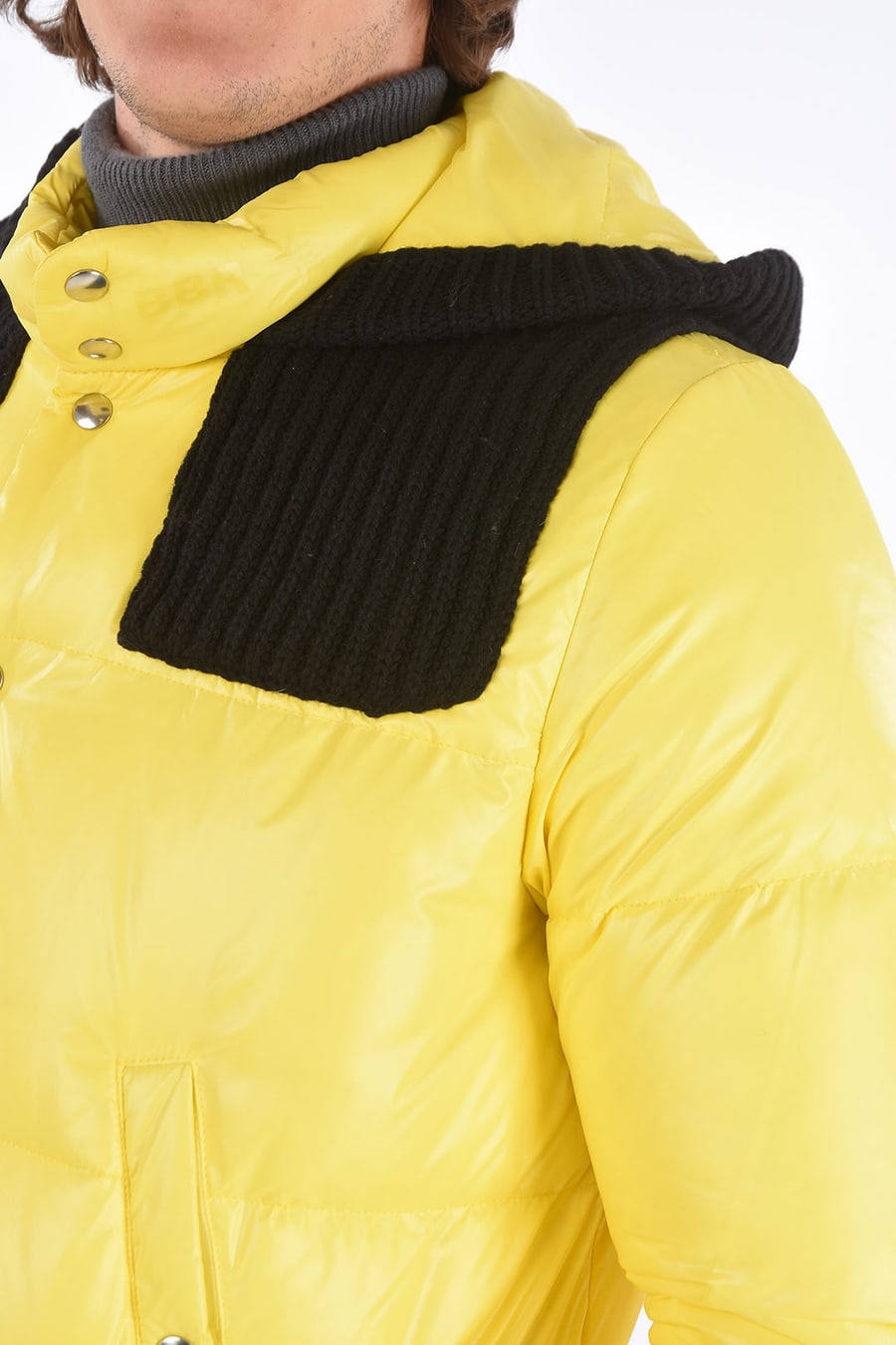 Barkb-Rules 3000~Down Jacket With Wool Details And Hood, view 2