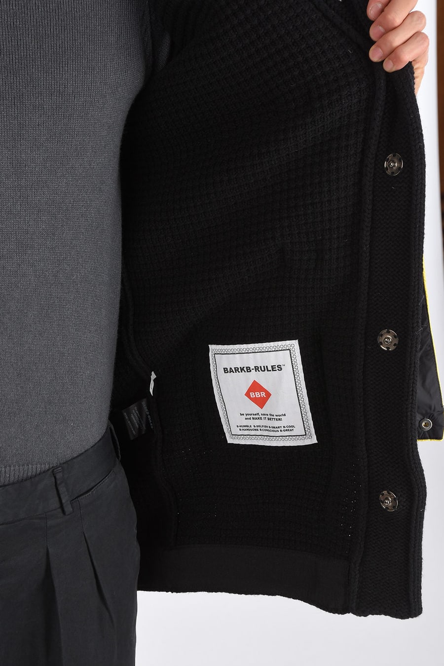 Barkb-Rules 3000~Down Jacket With Wool Details And Hood, view 4