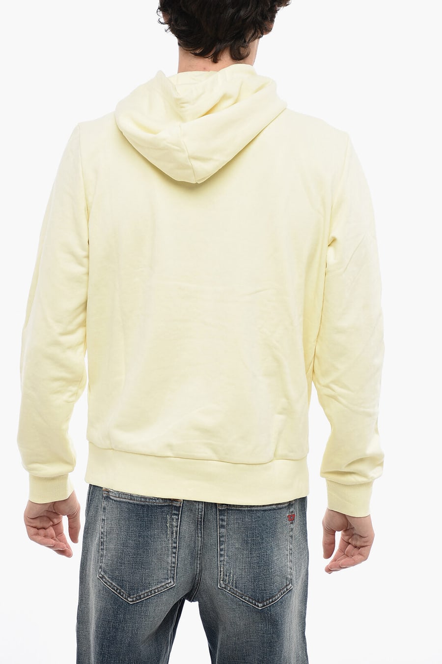 Diesel 3000~Hoodie Sweatshirt S-GINN-HOOD-K31 Solid-Color with Contrast Logo, view 2