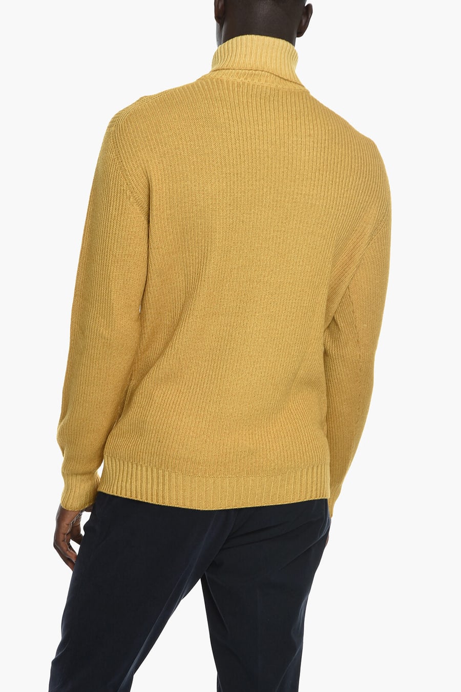 Corneliani 3000~ID Virgin Aran Wool High-Neck Pullover, view 2