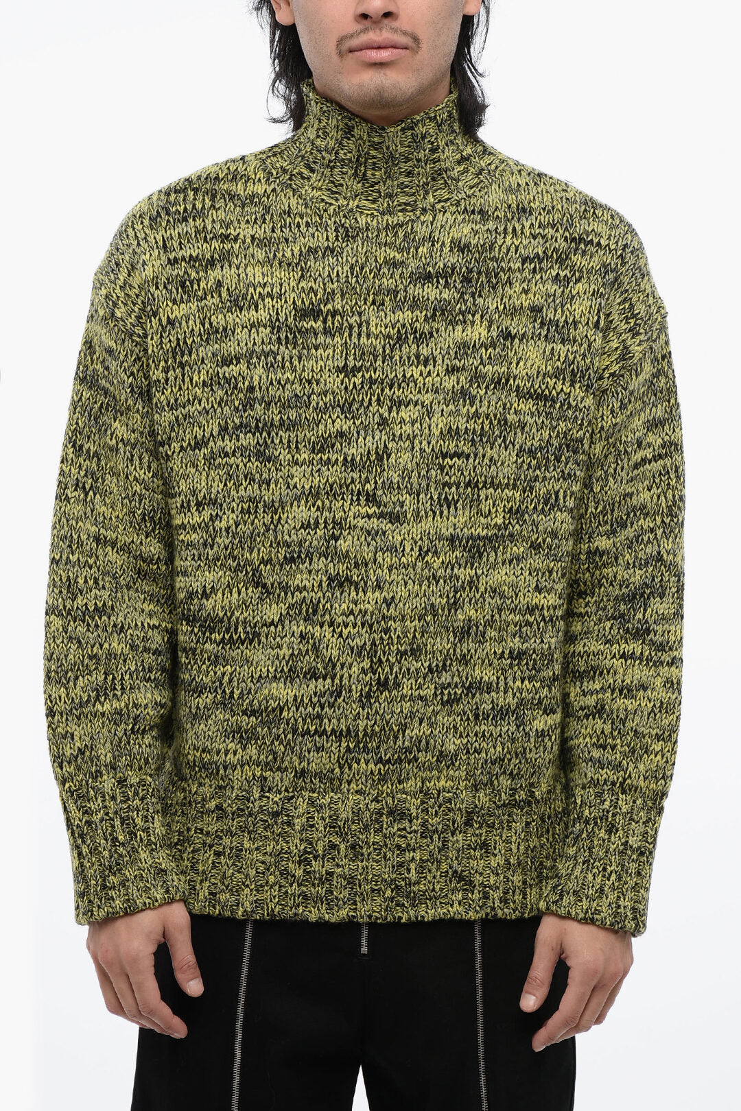 Jil Sander 3000~Melange Wool High-Neck Sweater