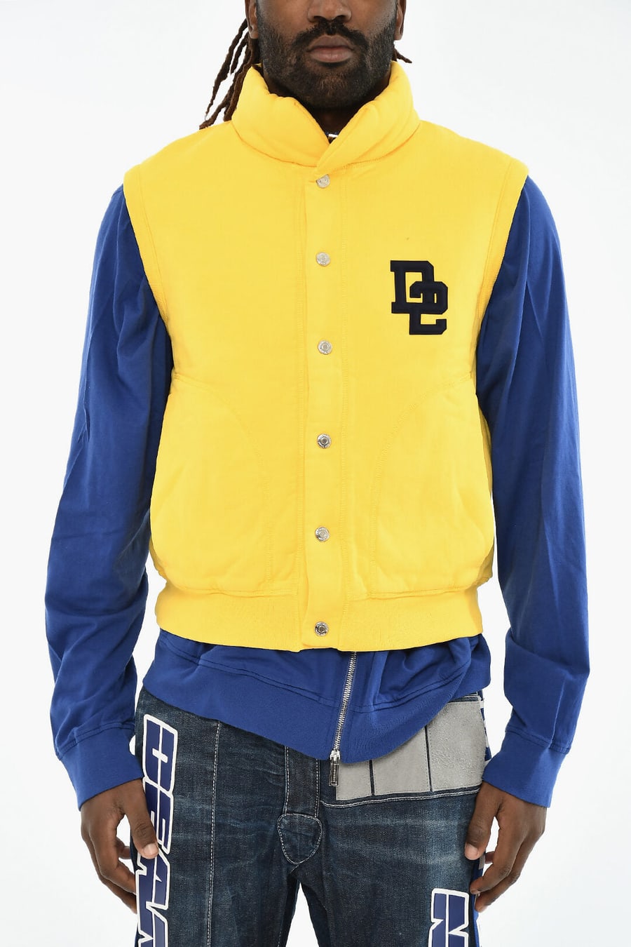 Dsquared2 3000~Sleeveless Sweatshirt with Embossed Monogram