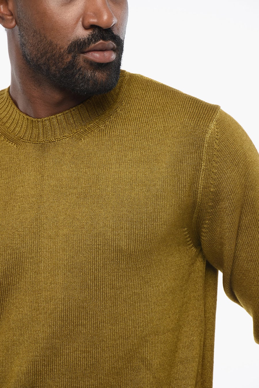 Altea 3000~Virgin Wool Crew-Neck Sweater, view 3