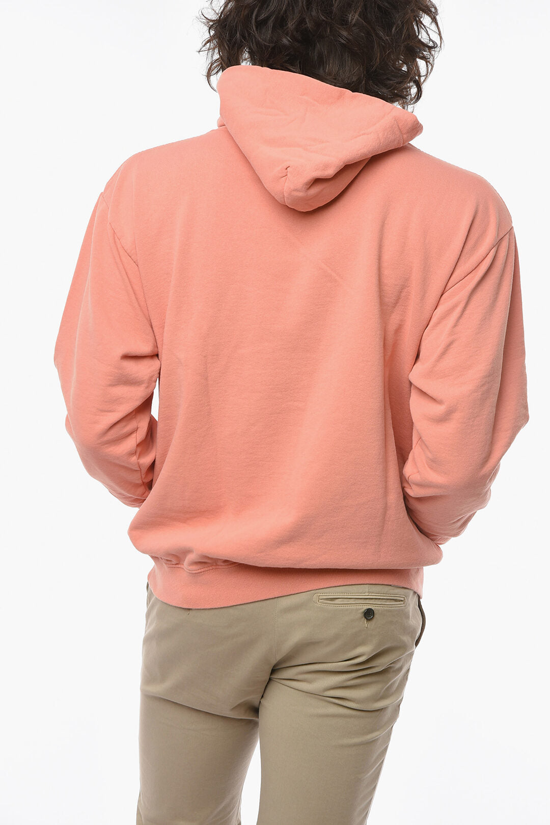 Harmony 3050~Brushed Cotton Hooded Sweatshirt with Printed Logo, view 2