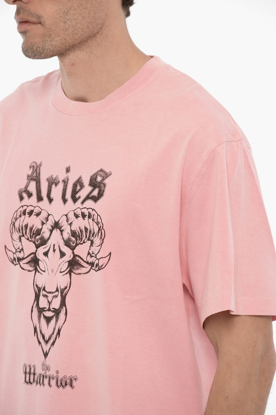 Neil Barrett 3050~Crew-Neck T-Shirt ARIES THE WARRIOR Printed, view 2