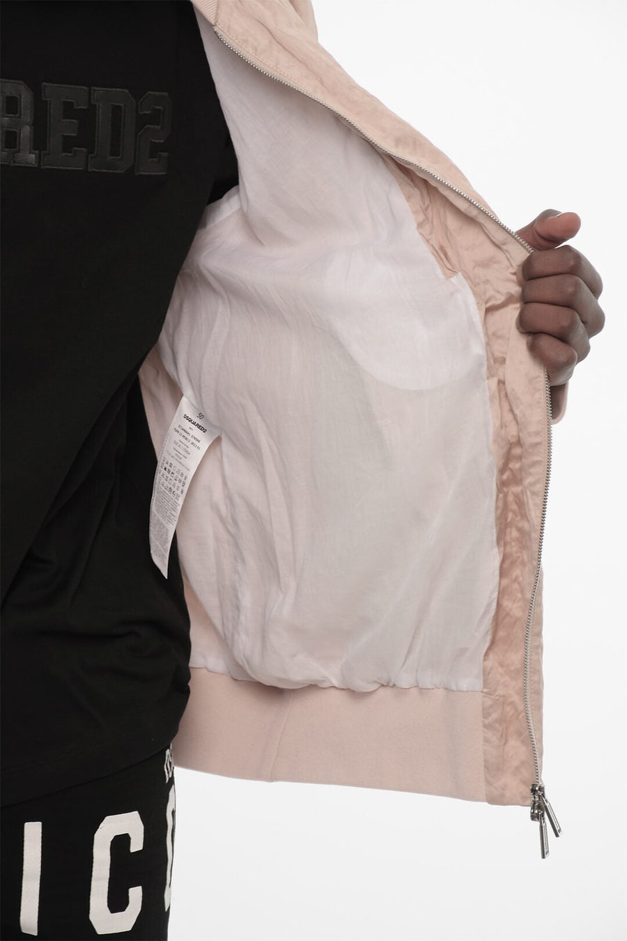 Dsquared2 3050~Crinkled-Effect Cotton Bomber, view 4