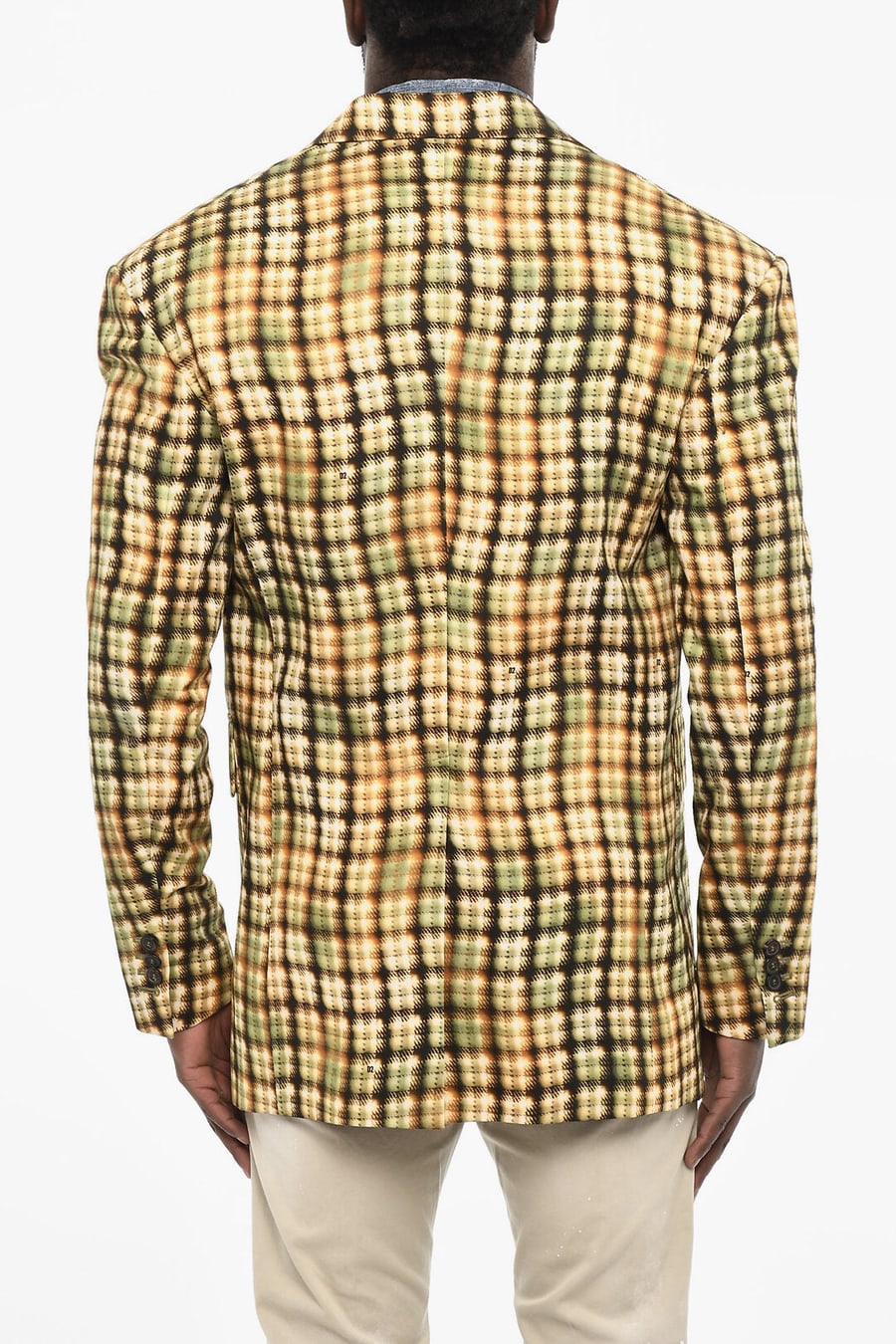 Dsquared2 3250~Acid-Wash Effect Blazer with Patch Pockets, view 2
