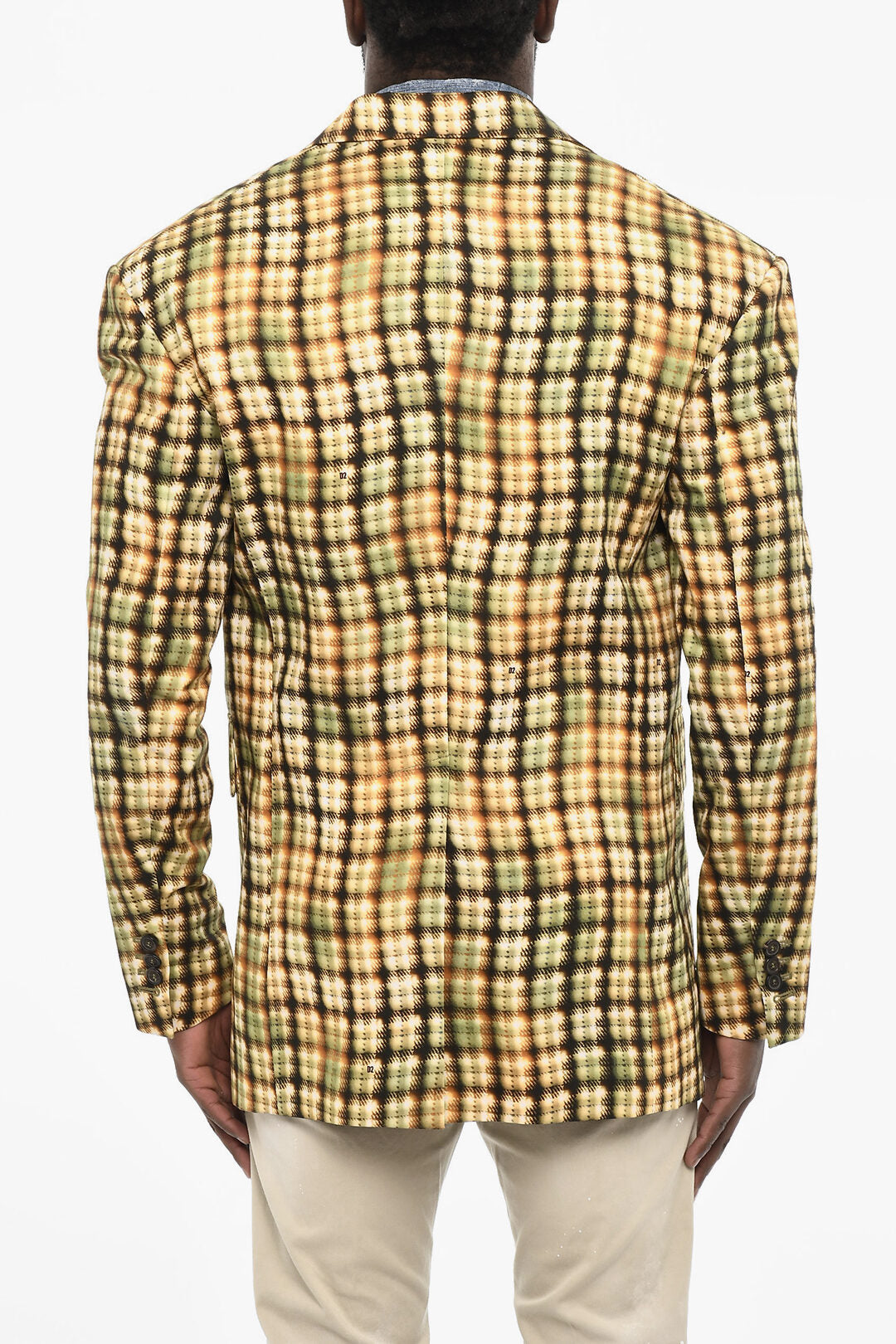 Dsquared2 3250~Acid-Wash Effect Blazer with Patch Pockets, view 2