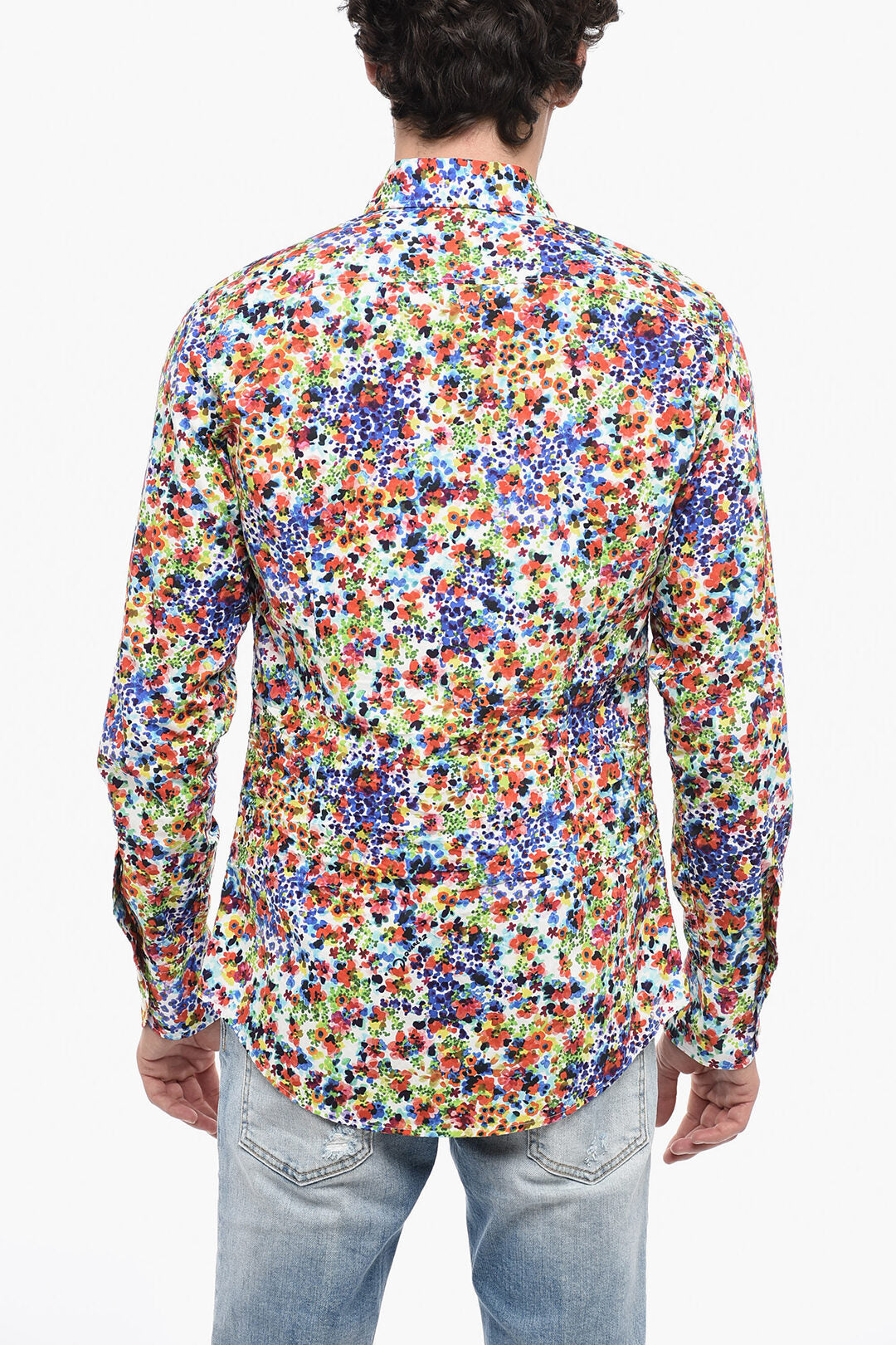 Dsquared2 3250~Cotton Shirt BOB with Floral Pattern