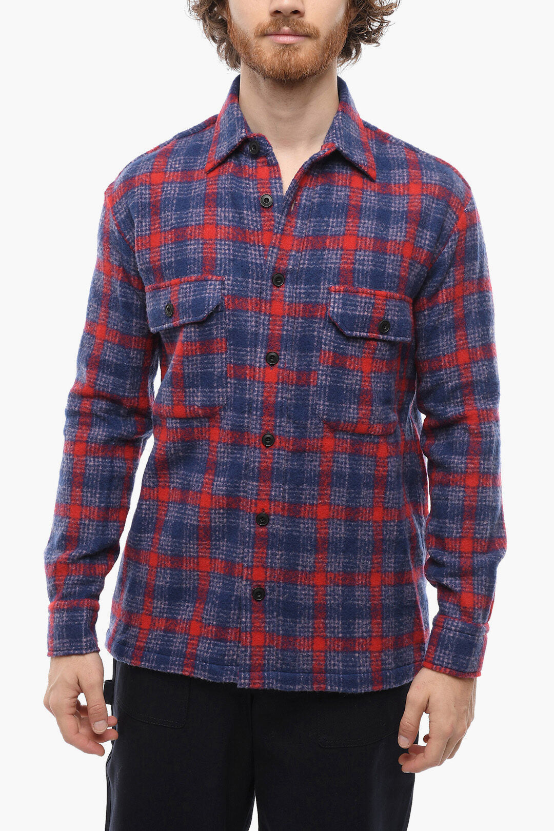 Destin 3250~Mixed Wool Shirt WESTER COLOR with Utility Pockets