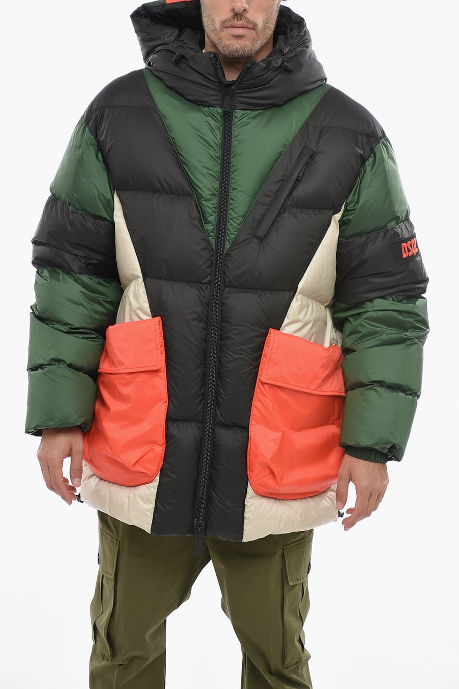 Dsquared2 3250~Oversized Puffer Jacket with Flap Pockets