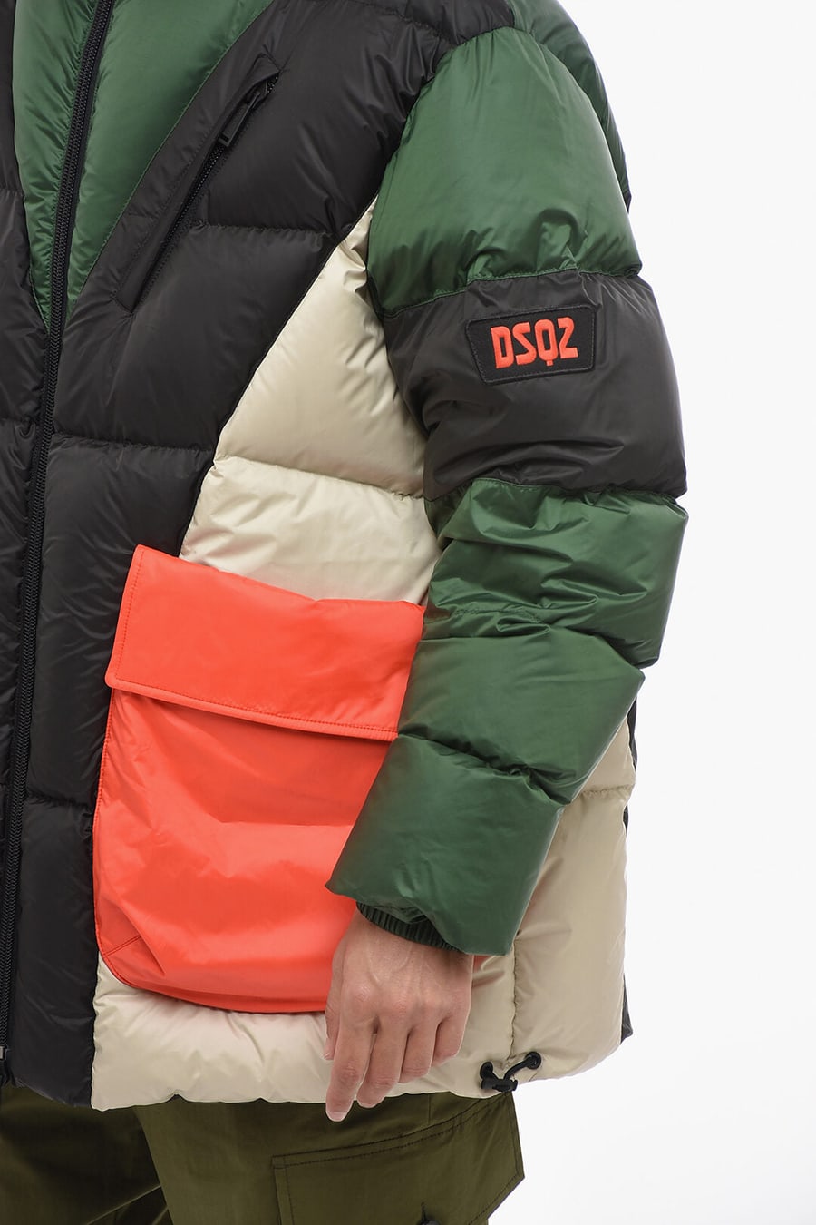 Dsquared2 3250~Oversized Puffer Jacket with Flap Pockets, view 3