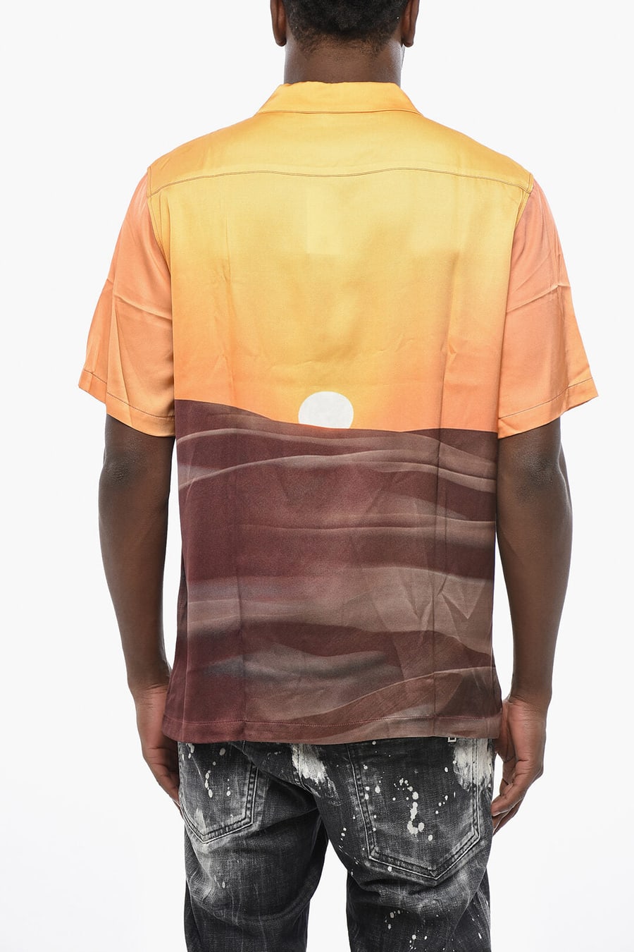 Blue Sky Inn 3250~Patterned Short-Sleeve Shirt, view 2
