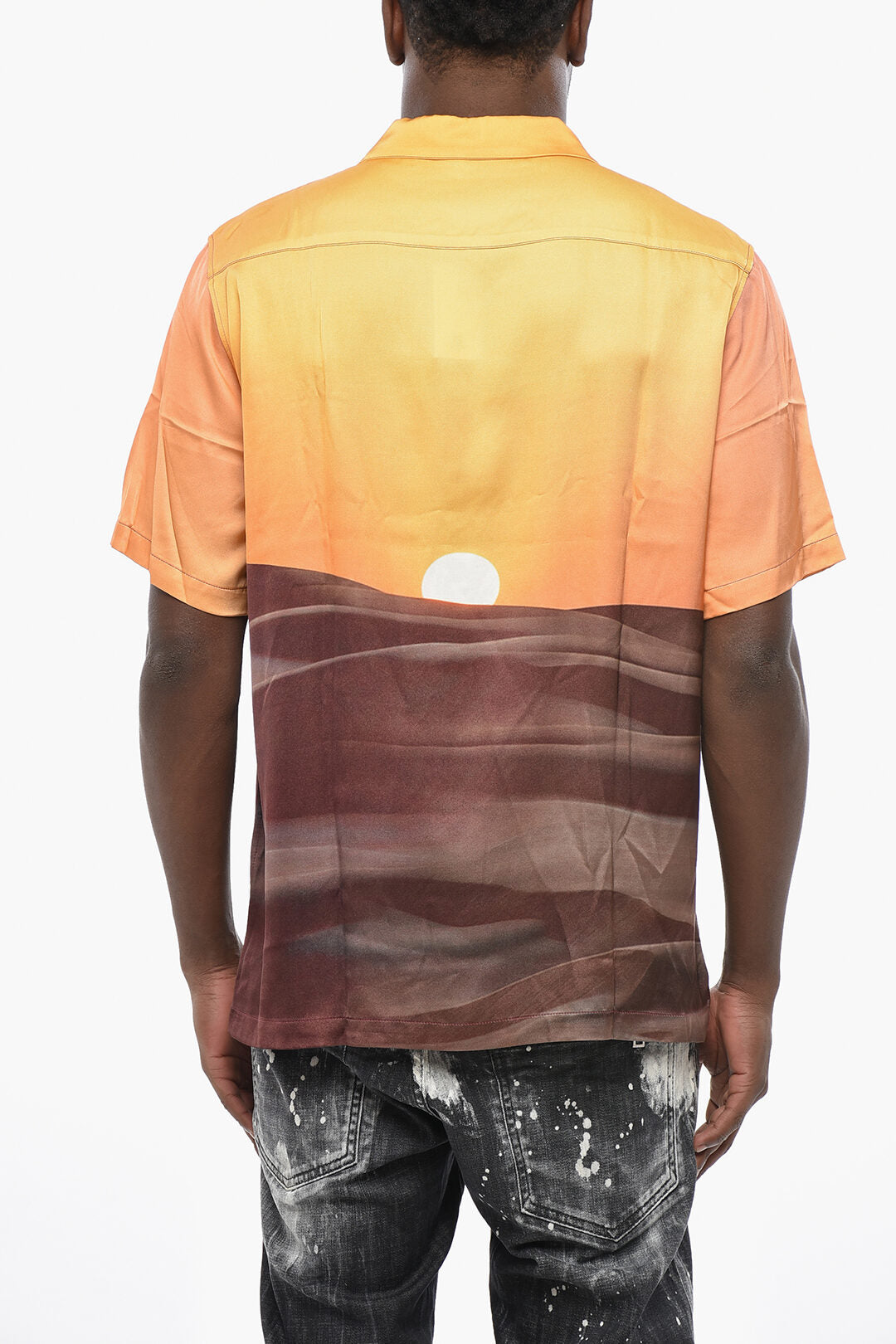 Blue Sky Inn 3250~Patterned Short-Sleeve Shirt, view 2